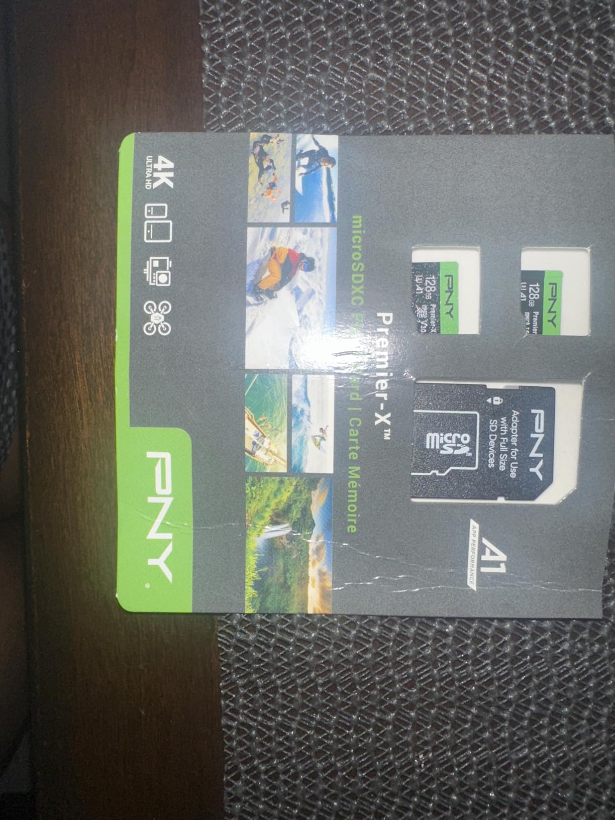 PNY 256GB Premier-X Class 10 U3 V30 microSDXC Flash Memory Card - 100MB/s, Class 10, U3, V30, A1, 4K UHD, Full HD, UHS-I, Micro SD - Customer Photo 3