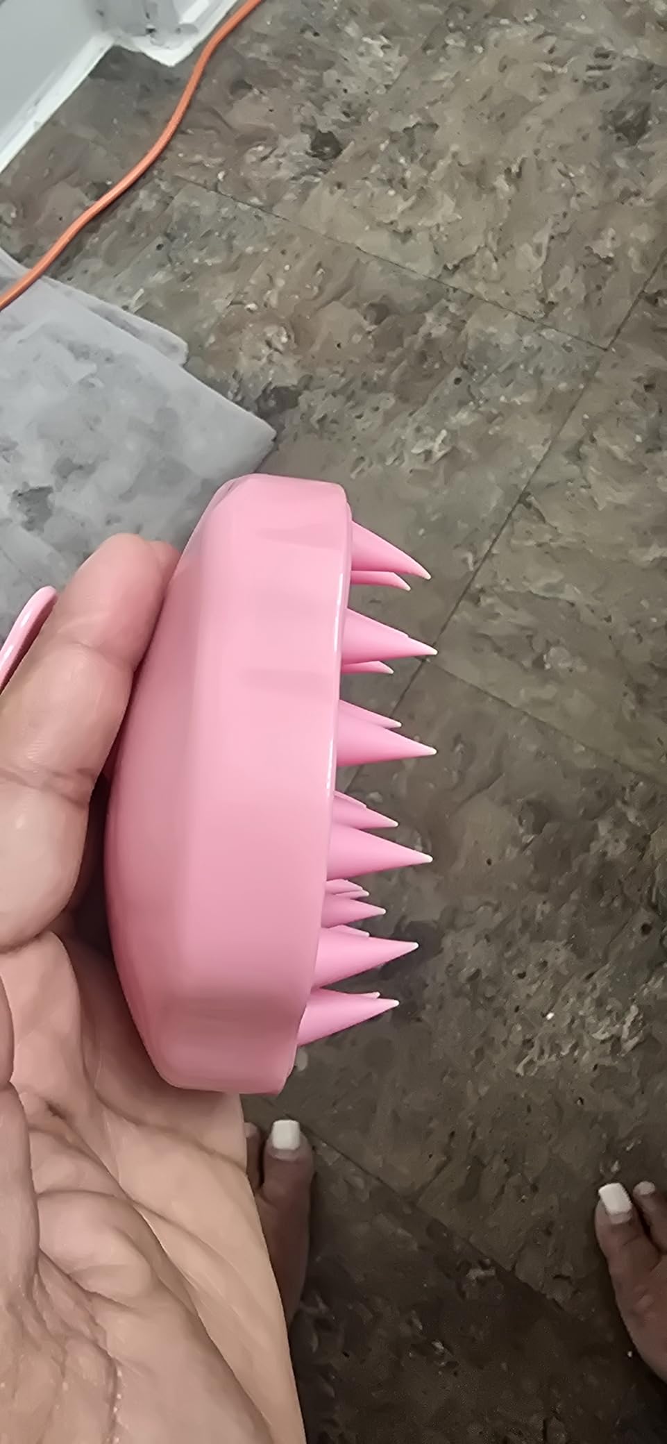 URTHEONE Soft Silicone Hair Scalp Massager Shampoo Brush for Wet Dry Oily Curly Straight Thick Thin Rough Long Short Natural Men Women Kids Pets Hair Care Tools - Customer Photo 2