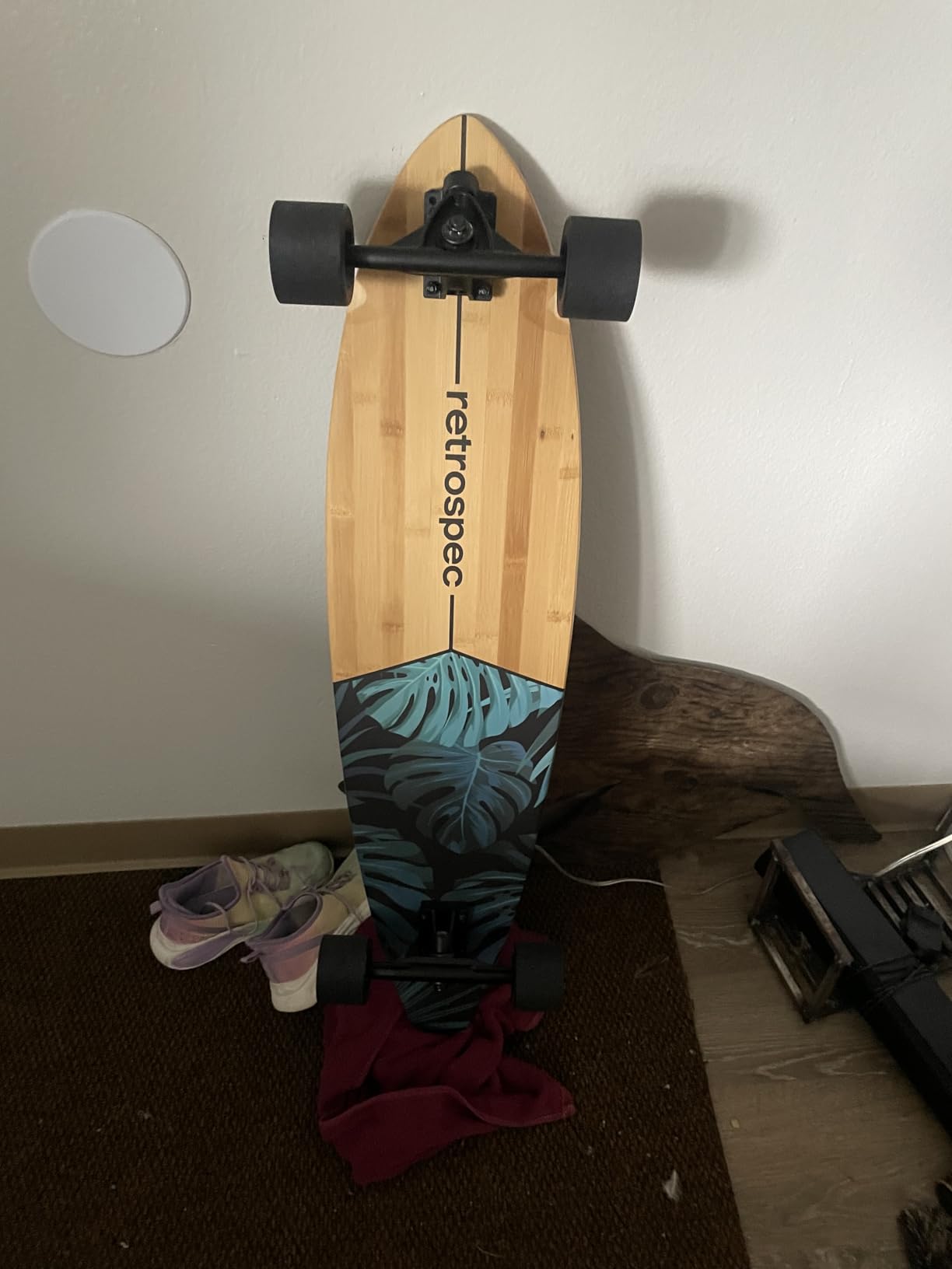 Retrospec Zed Pintail & Cruiser Longboard Adult Skateboard - 44in Bamboo & Canadian Maple Deck with ABEC-7 Bearings, 70mm PU Wheels for Commuting & Carving customer photo 2