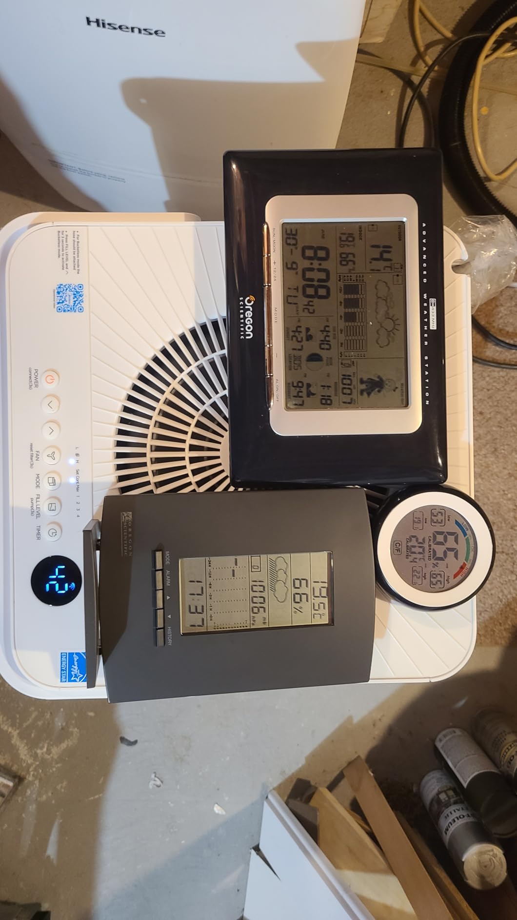 Midea Cube 20 Pint Dehumidifier for Basement, Up to 1,500 Sq. Ft. dehumidifier with drain hose, ENERGY STAR Certificated, Smart Control, Compatible with Alexa, White - Customer Photo 3