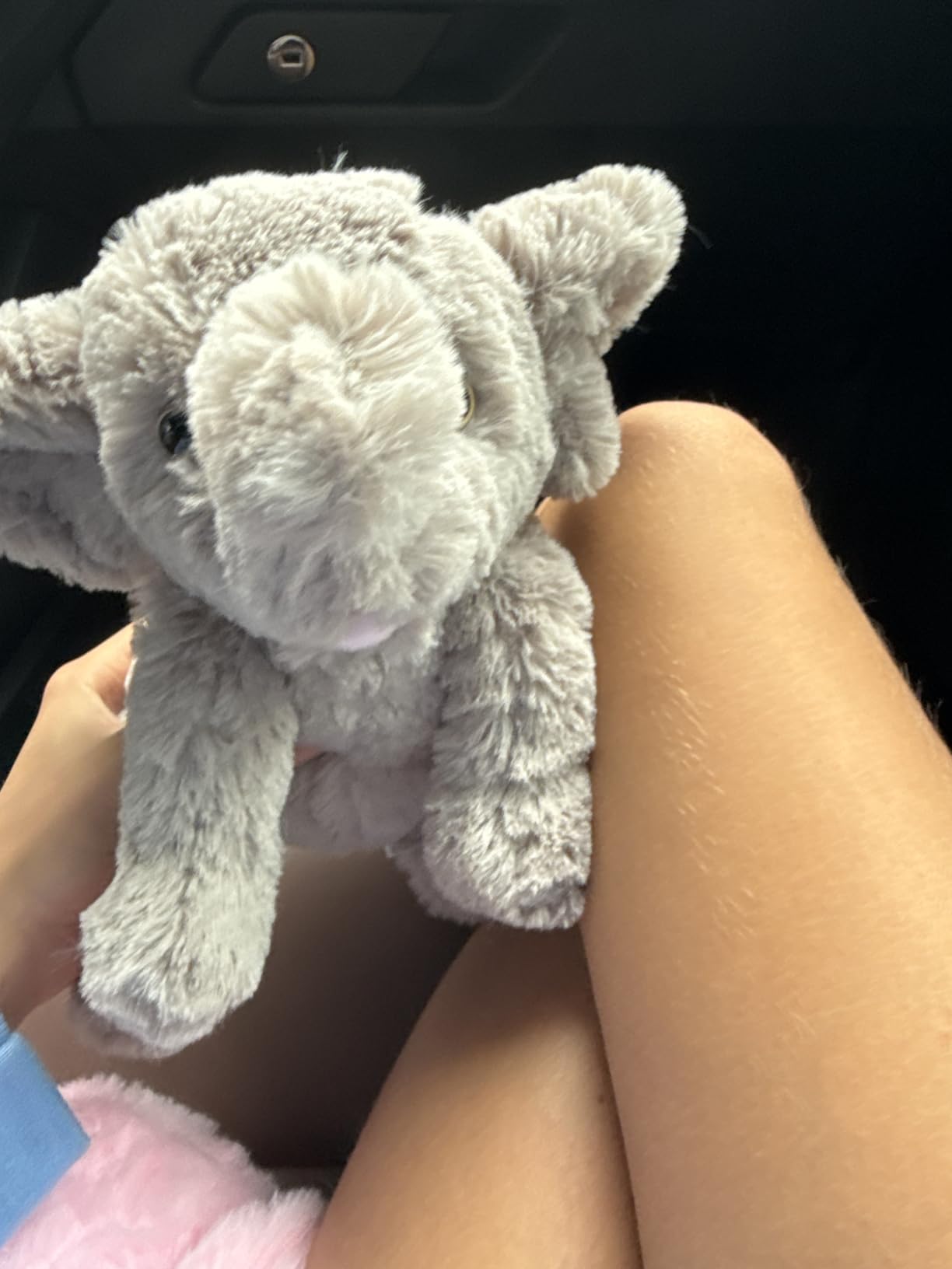 Hopearl Adorable Plush Calf Elephant Toy Floppy Elephish Ultra Soft Stuffed Animal for Boys Girls Kids Toddlers, Gray, 9'' - Customer Photo 2