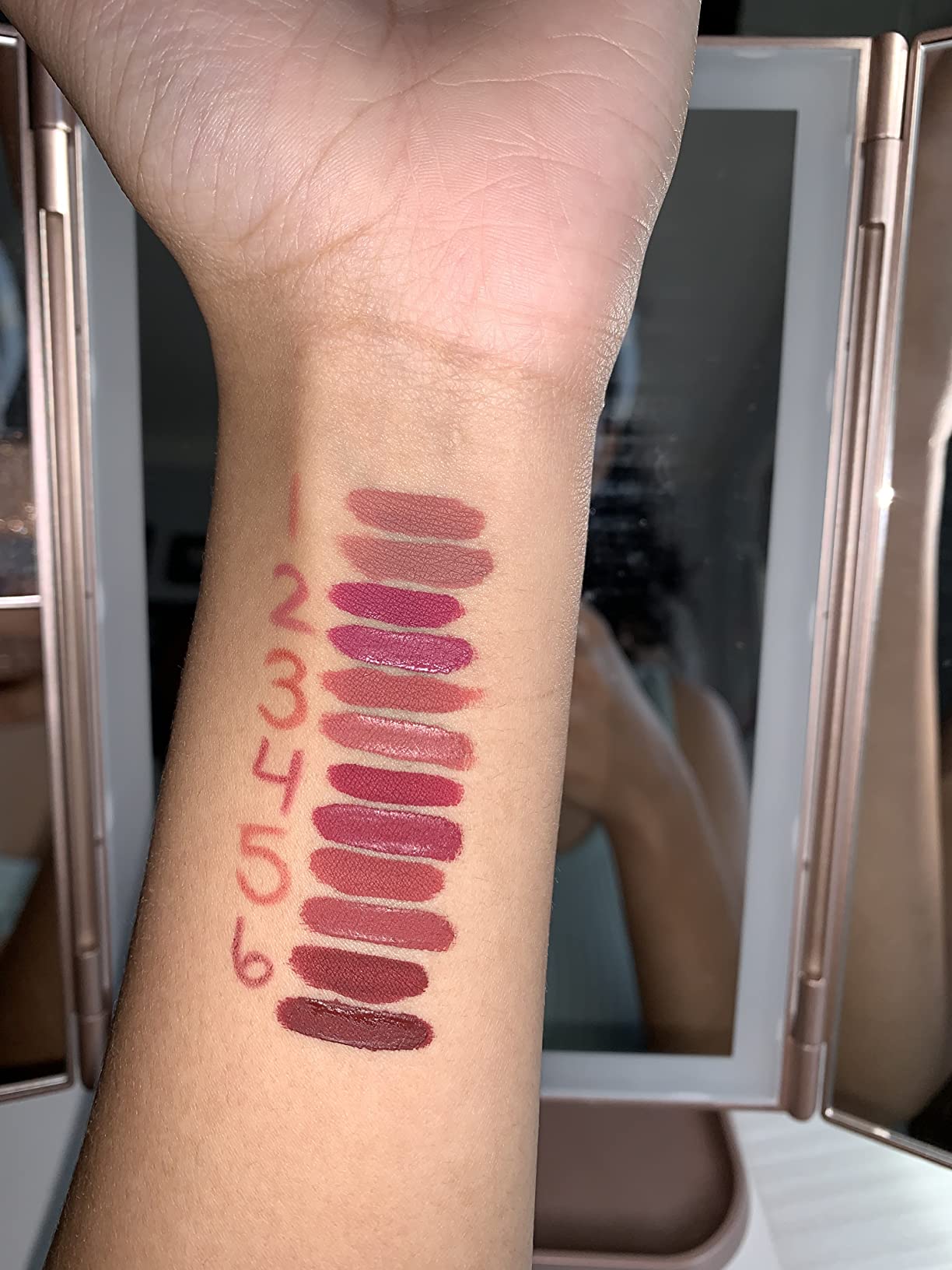 BestLand 12Pcs Matte Liquid Lipstick + Lip Liner Pens Set, Velvety Nude Lip Stain Waterproof Long Wear Makeup Gift Set - Customer Photo 1