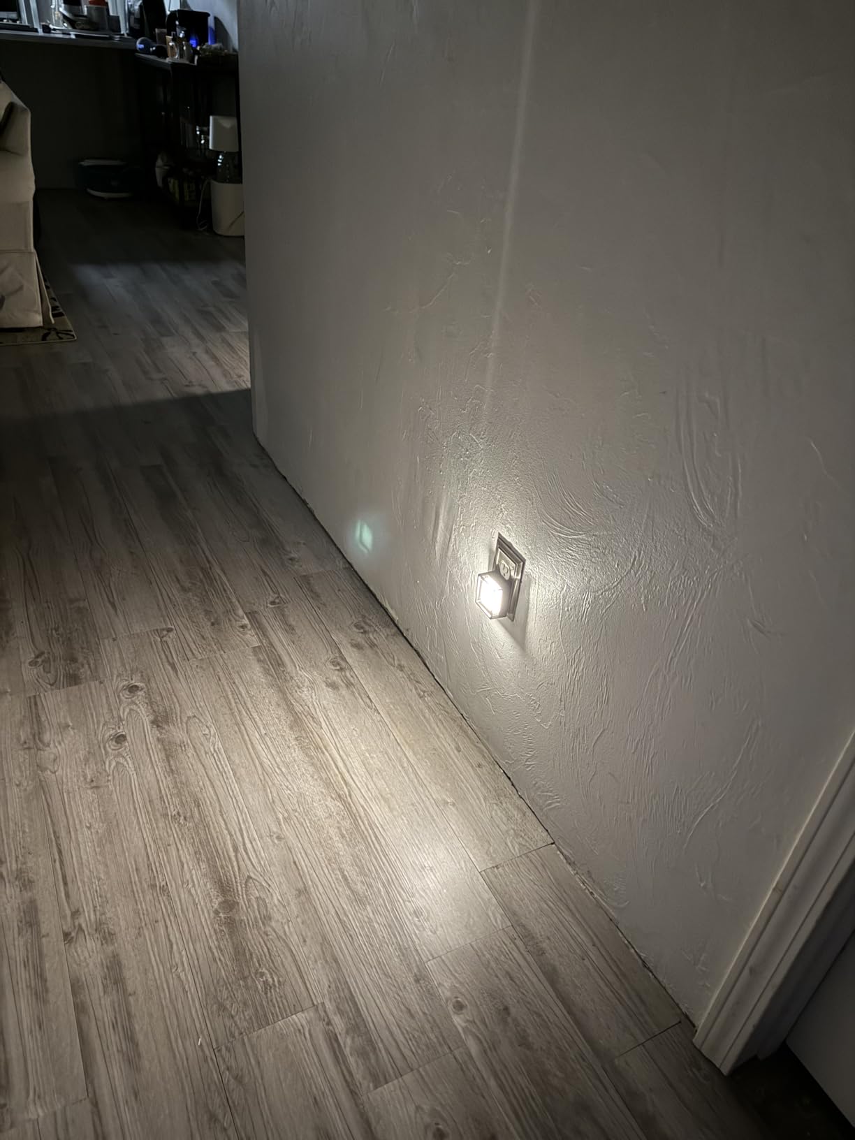 DORESshop LED Night Light, Night Lights Plug Into Wall [2 Pack] with Dusk-to-Dawn Sensor, Dimmable Nightlights, Adjustable Brightness for Bathroom, Hallway, Bedroom,Kids Room,Stairway,Soft White - Customer Photo 2