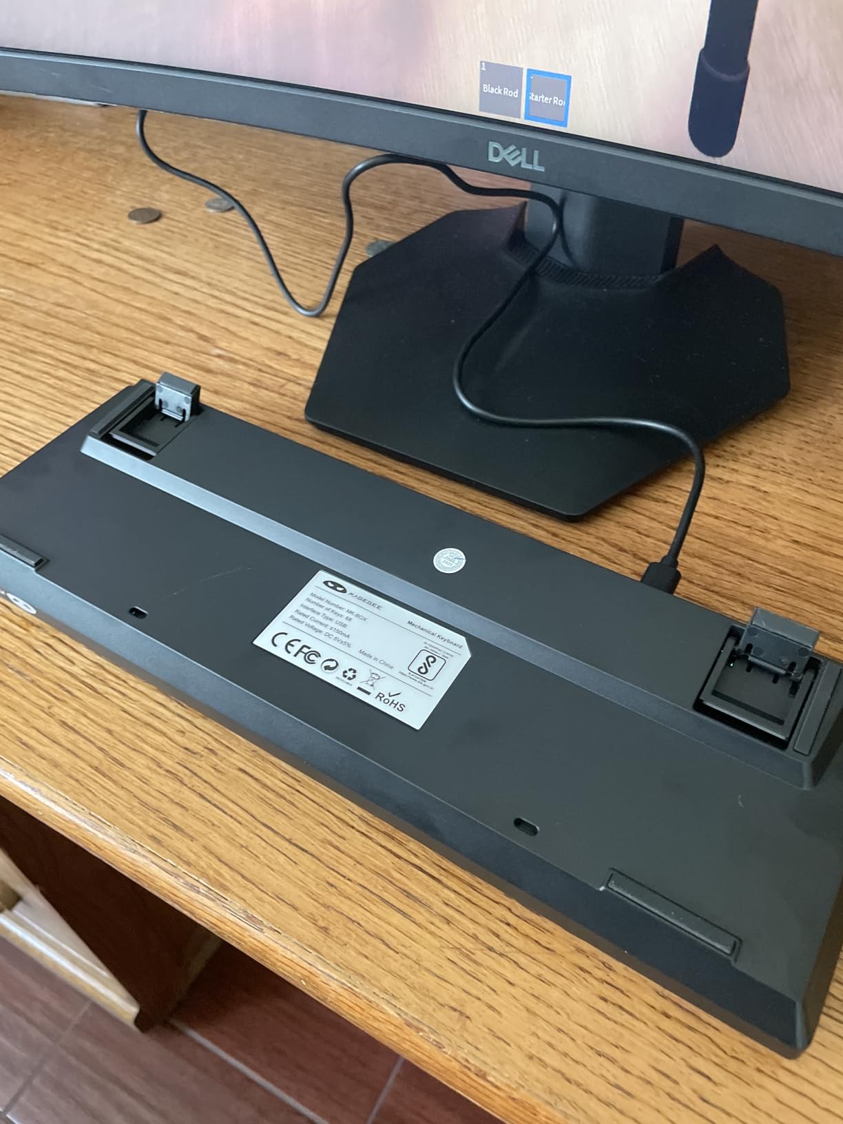 MageGee Portable 60% Mechanical Gaming Keyboard, MK-Box LED Backlit Compact 68 Keys Mini Wired Office Keyboard with Red Switch for Windows Laptop PC Mac - Black/Grey - Customer Photo 2