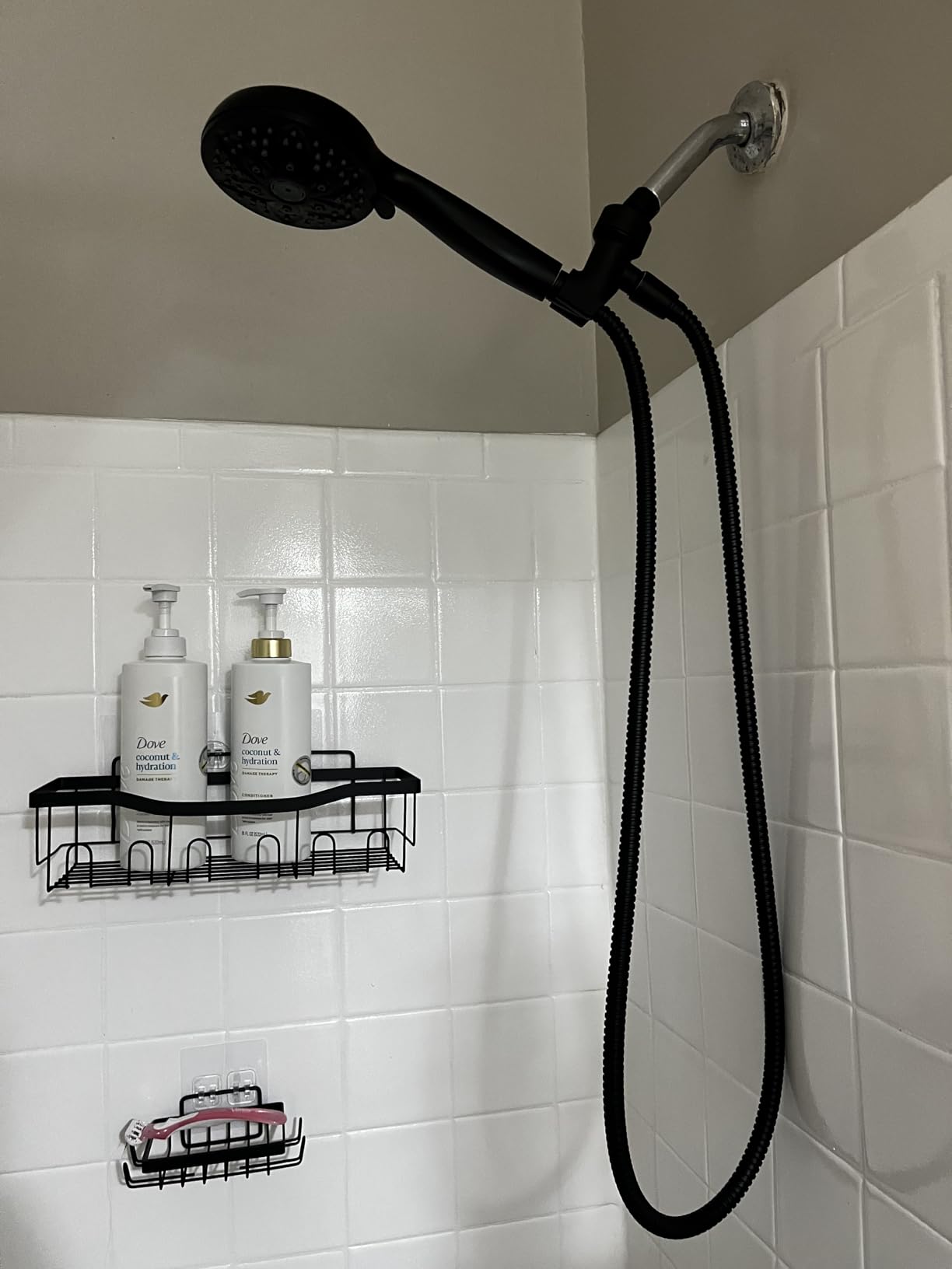 6-Setting Shower Head with Handheld, JDO High Pressure Hand held Shower Head, 4.7 Inch Chrome Detachable Showerhead Set with 59 Inch Stainless Steel Hose and Adjustable Showerhead Holder - Customer Photo 1