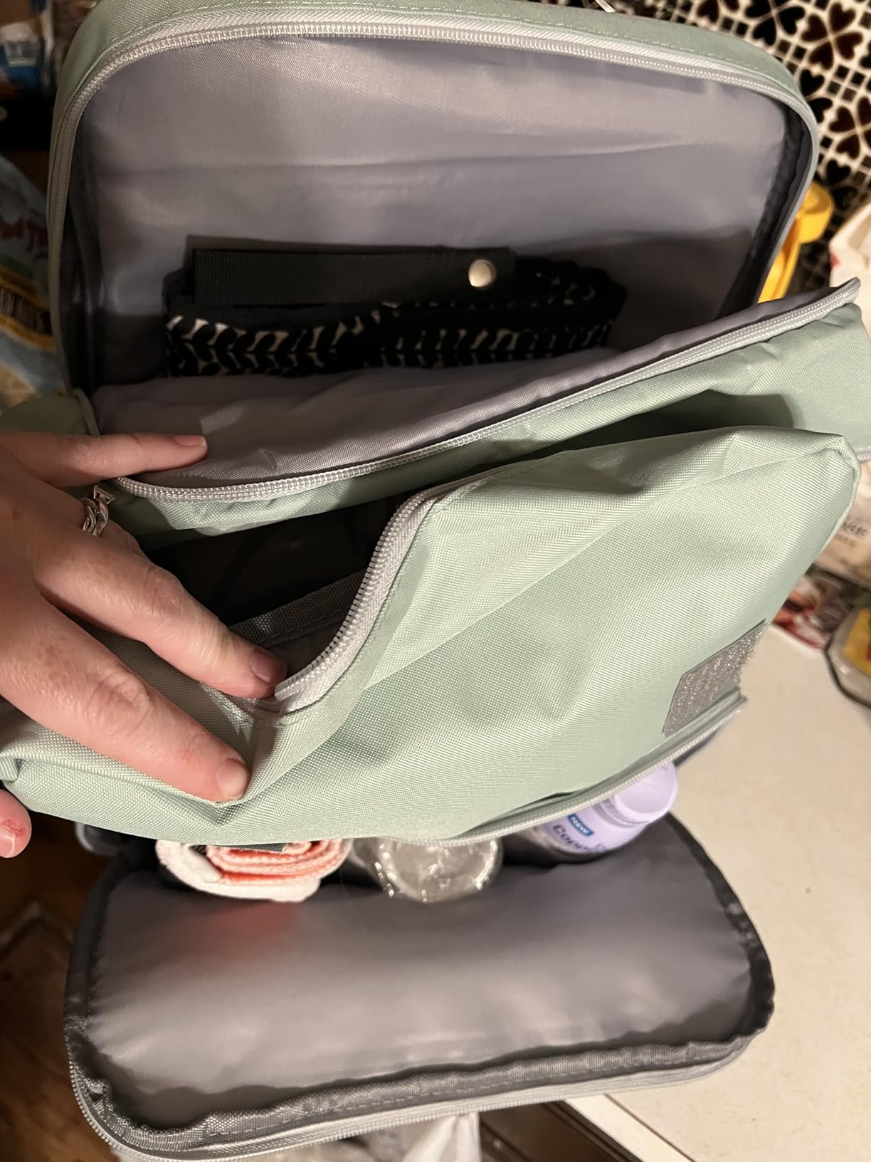 PILLANI Baby Diaper Bag Backpack - Large Bag for Boys & Girls, Waterproof Diaper Backpack - Travel Diaper Bags w/Changing Pad, Baby Registry Search & Shower Gifts - Essentials Must Haves Newborn Stuff - Customer Photo 1