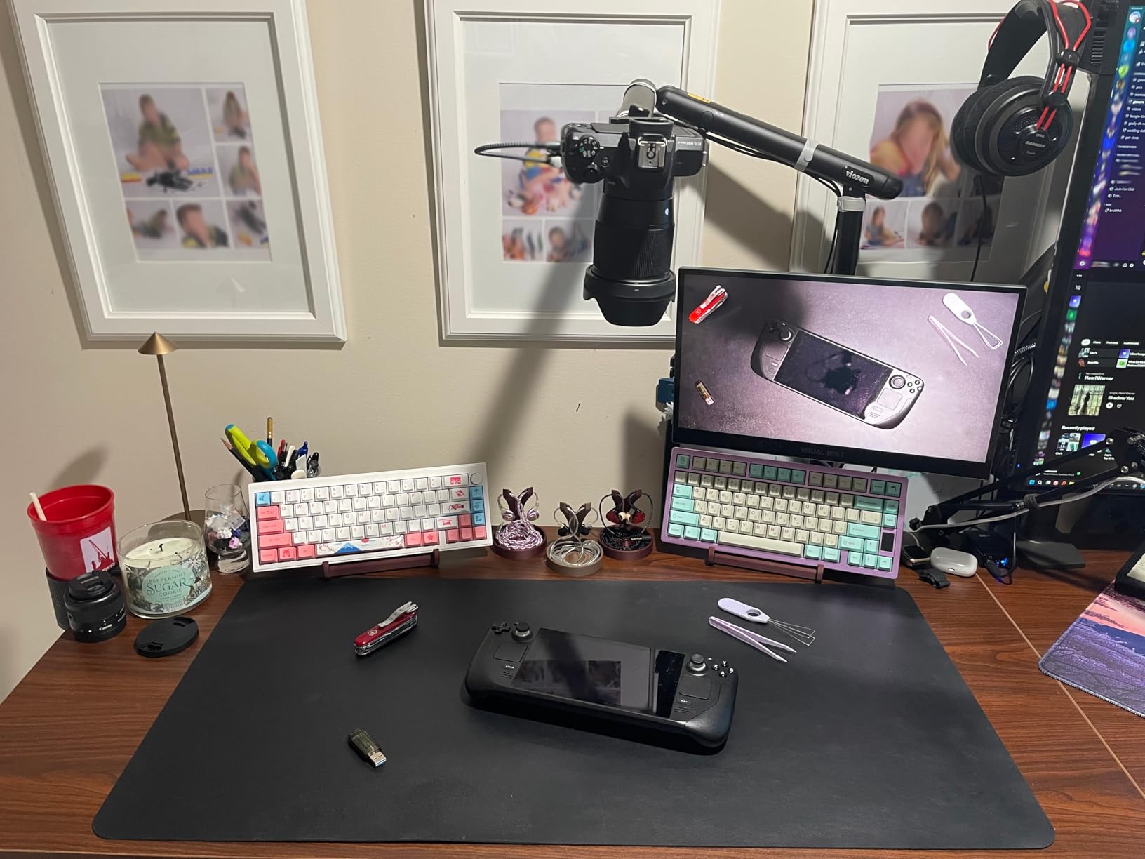 VIVO Electric Corner 63 x 55 inch L-Shaped Standing Desk, Memory Height Adjustment, Black Top Black Frame, DESK-E3CTB Customer Review VIVO Electric Corner 63 x 55 inch L-Shaped Standing Desk, Memory Height Adjustment, Black Top Black Frame, DESK-E3CTB - Customer Photo 2