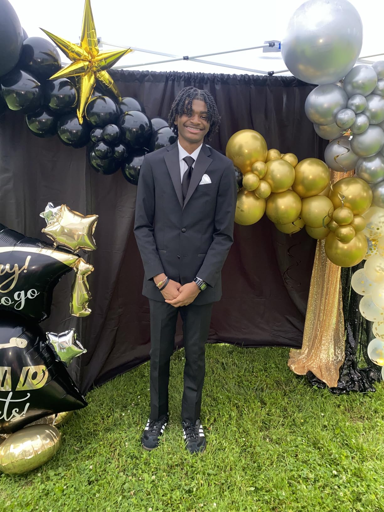 Aimosen 10 x 7 FT Black Backdrop Background for Photography, High Density Polyester Fabric Pure Black Photo Backdrop Curtain Screen Collapsible Seamless for Photoshoot Portraits Party Video Studio Customer Review Aimosen 10 x 7 FT Black Backdrop Background for Photography, High Density Polyester Fabric Pure Black Photo Backdrop Curtain Screen Collapsible Seamless for Photoshoot Portraits Party Video Studio - Customer Photo 4