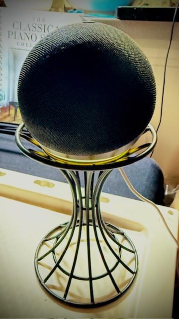 Amazon Echo Dot (newest model), Vibrant sounding Alexa speaker, Great for bedrooms, dining rooms and offices, Glacier White - Customer Photo 1