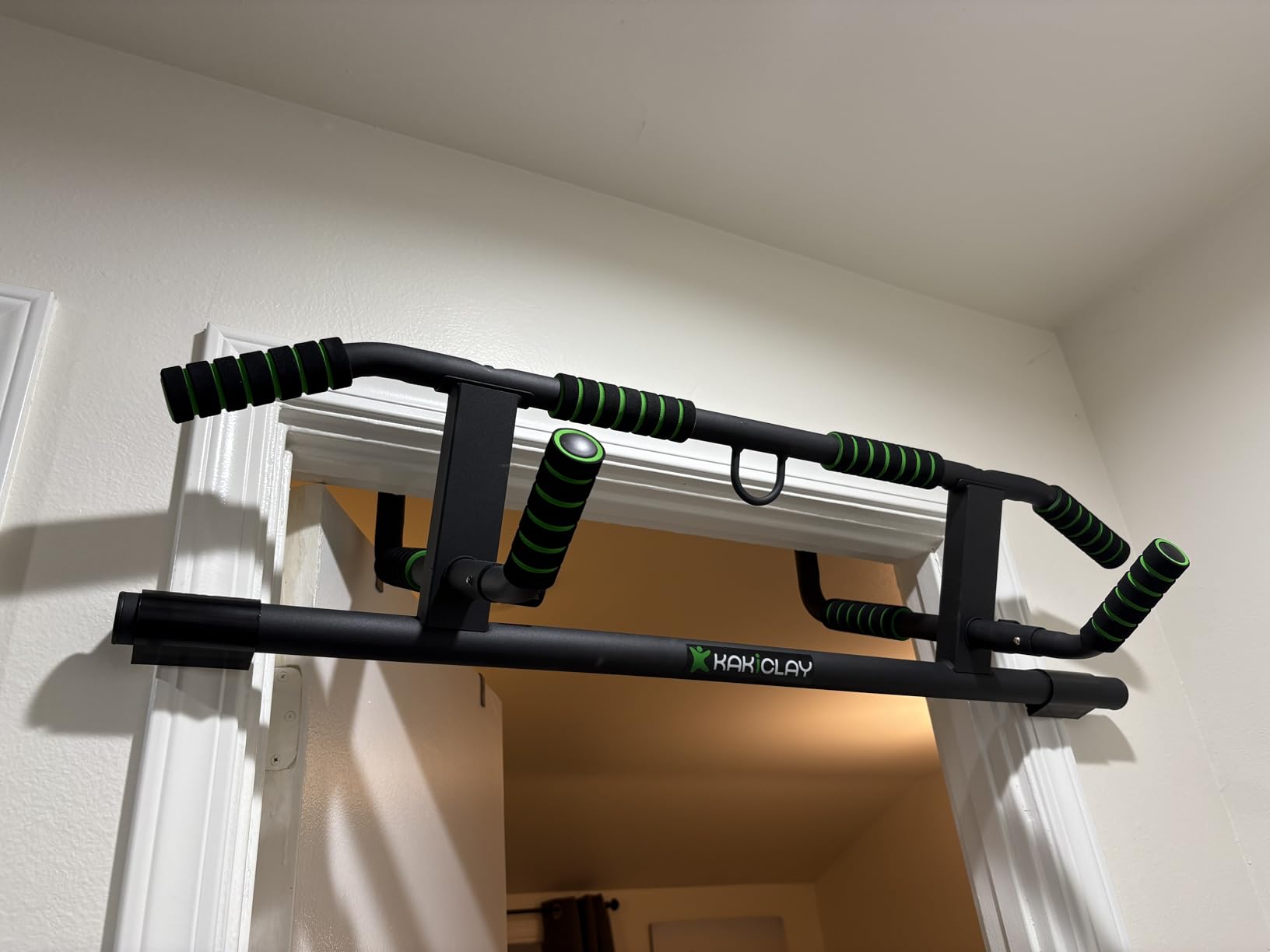 2025 Upgrade Multi-Grip Pull Up Bar with Smart Larger Hooks Technology - USA Original Patent, Designed, Shipped, Warranty - Customer Photo 1