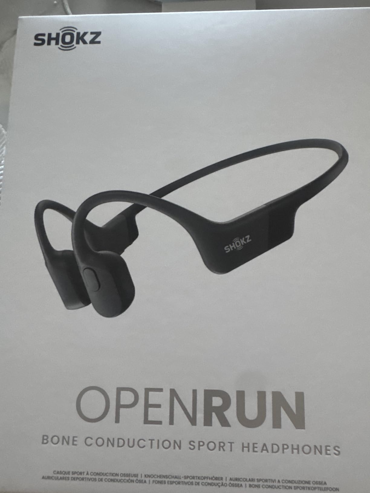 SHOKZ OpenRun Bone Conduction Open-Ear Bluetooth Sport Headphones, Running Workout Bundle with Waterproof Carrying Case & Sweat Headband, IP67 Sweat Resistant, 8H Playtime, Mic, Black customer photo 1