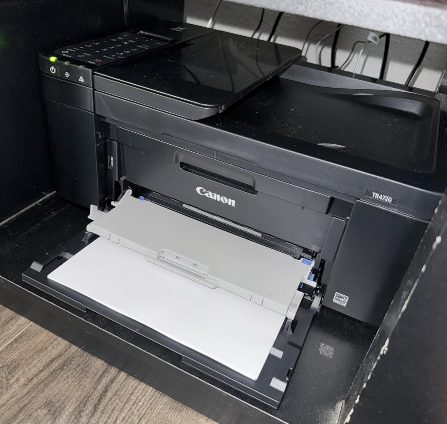 Canon PIXMA TR4720 All-in-One Wireless Printer, Home Use with Auto Document Feeder, Mobile Printing and Built-in Fax, Black Customer Review Canon PIXMA TR4720 All-in-One Wireless Printer, Home Use with Auto Document Feeder, Mobile Printing and Built-in Fax, Black - Customer Photo 1