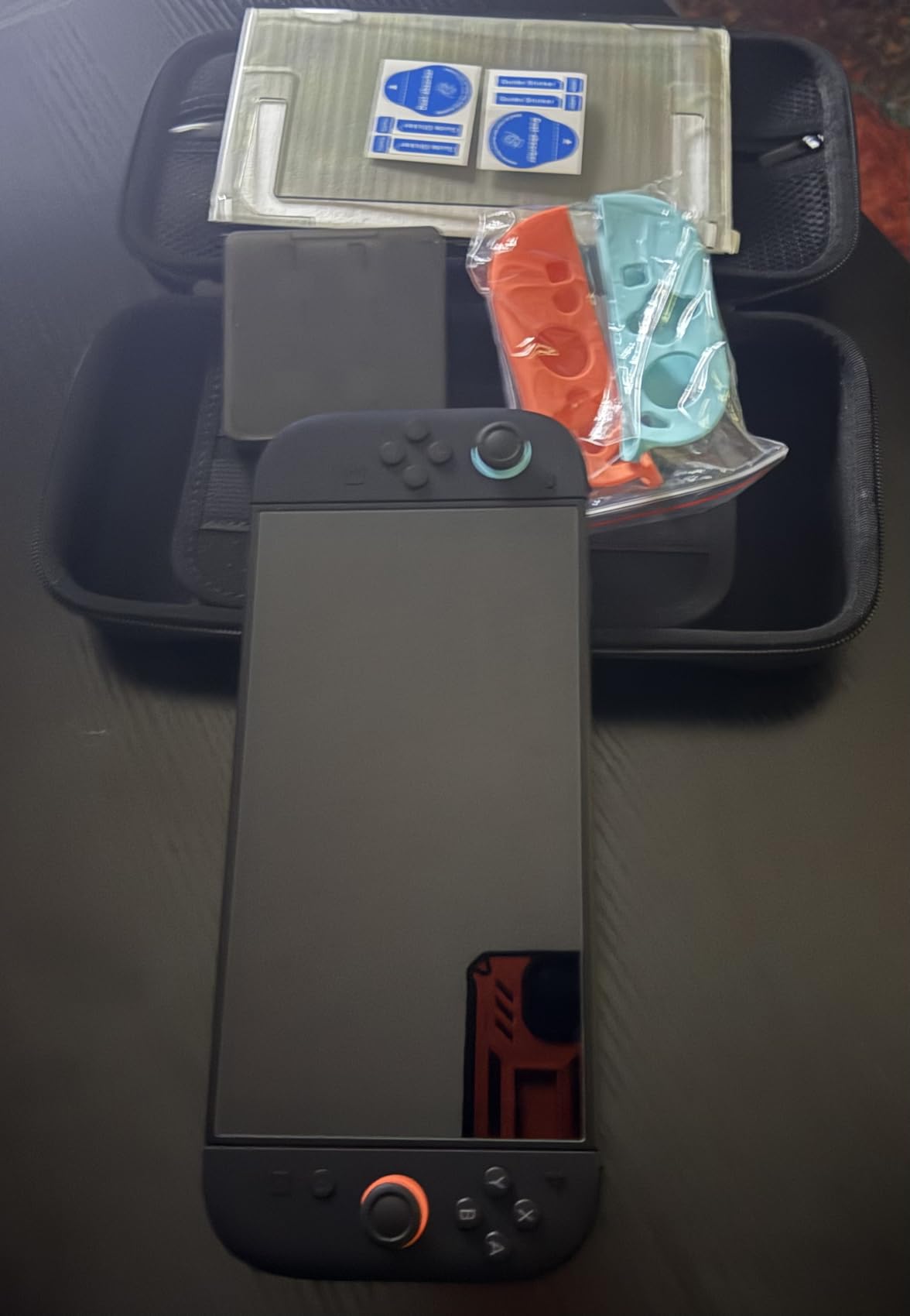 Accessories Bundle Pack for Nintendo Switch OLED Model(2021), Family Party Kit with Carrying Case, Joy Con Charging Dock, Grips, Covers, Steering Wheels, Mount, Screen Protectors, Caps(23 in 1) Customer Review Accessories Bundle Pack for Nintendo Switch OLED Model(2021), Family Party Kit with Carrying Case, Joy Con Charging Dock, Grips, Covers, Steering Wheels, Mount, Screen Protectors, Caps(23 in 1) - Customer Photo 2