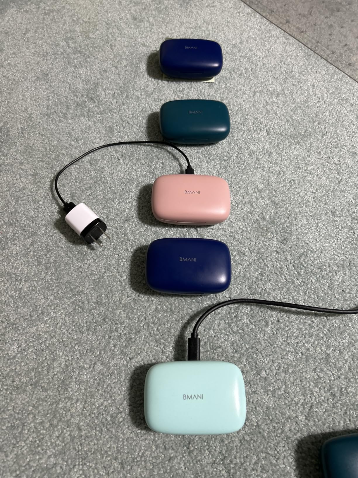 bmani Ear Buds Wireless Earbuds Bluetooth Headphones with 80H Playtime LED Display Case, Over-Ear Hook with Mic, Stereo Sound, Easy Button Controls, Sports Earphones for Running Workout Gym Black - Customer Photo 2