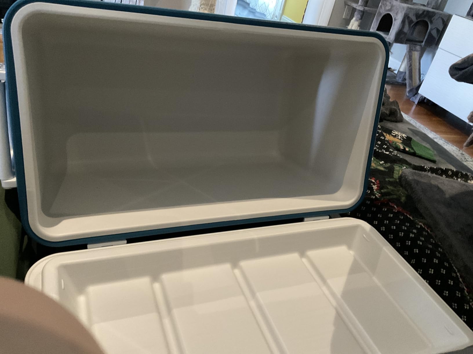 Coleman Chiller 48qt Insulated Portable Cooler with Ice Retention & Heavy-Duty Handles, Made in USA, Great for Camping, Tailgating, Parties, Sports, Concerts & More Customer Review Coleman Chiller 48qt Insulated Portable Cooler with Ice Retention & Heavy-Duty Handles, Made in USA, Great for Camping, Tailgating, Parties, Sports, Concerts & More - Customer Photo 2