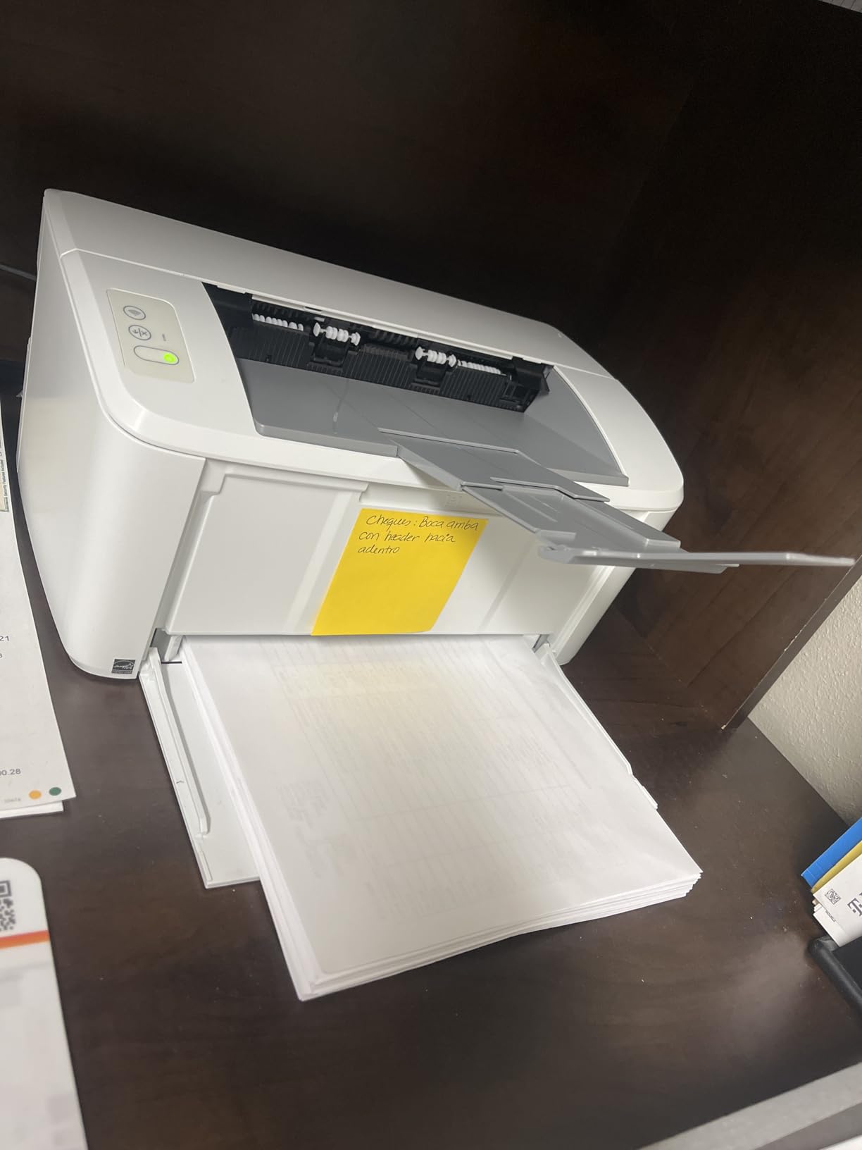 HP LaserJet M110w Wireless Black & White Printer, Print, Fast speeds, Easy setup, Mobile printing, Best-for-small teams - Customer Photo 1