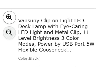 Vansuny LED Desk Lamp with USB Charging Port, Eye-Caring, 5 Color Modes,6 Brightness Levels, Touch Control, Flexible Gooseneck, Memory Function for Dorm Office Work Bedroom (12W,Black) - Customer Photo 3