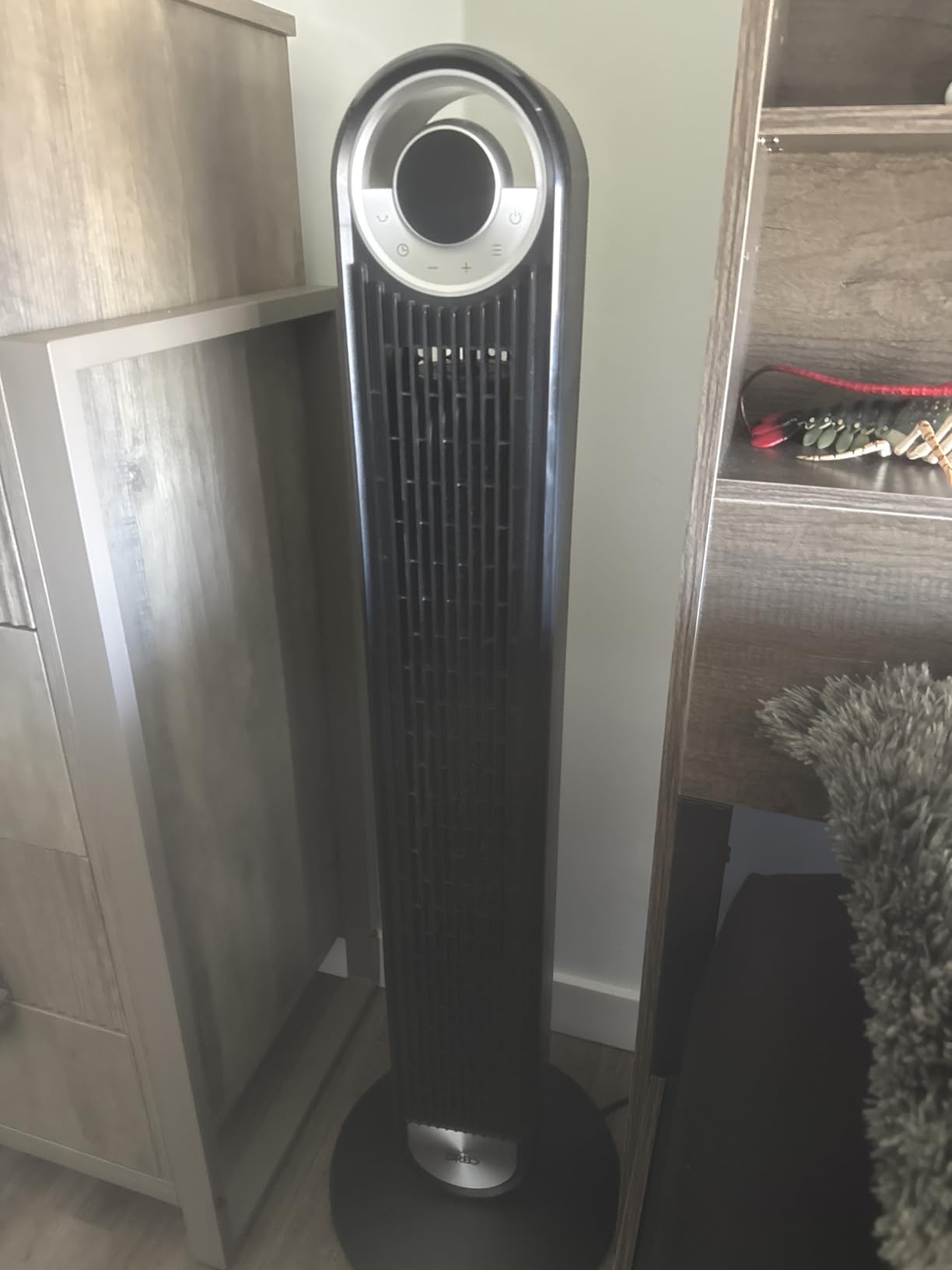 Dreo Tower Fan for Bedroom, 90° Oscillating Standing Floor Fan with 28ft/s Velocity, 25dB Quiet for Sleep, DC Motor, 9 Speeds, 4 Modes, 12H Timer, Voice & APP & Remote Control, 42