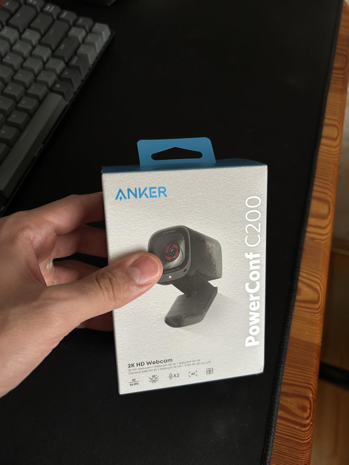 Anker PowerConf C200 2K Webcam for PC/Laptop/Mac, Computer Camera, Low-Light Correction, AI-Noise Canceling Mics, Adjustable Field of View, Built-in Privacy Cover, Stereo Mics, for Meeting Customer Review Anker PowerConf C200 2K Webcam for PC/Laptop/Mac, Computer Camera, Low-Light Correction, AI-Noise Canceling Mics, Adjustable Field of View, Built-in Privacy Cover, Stereo Mics, for Meeting - Customer Photo 3