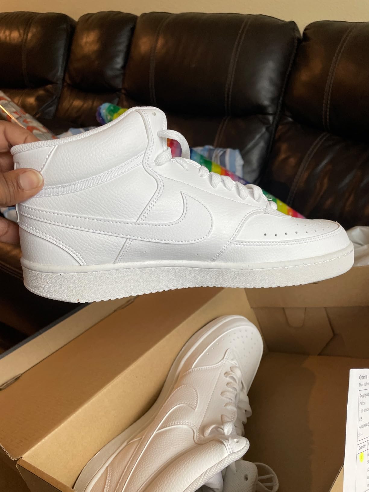 Nike Men's Court Vision Mid Next Nature Shoes Customer Review Nike Men's Court Vision Mid Next Nature Shoes - Customer Photo 5