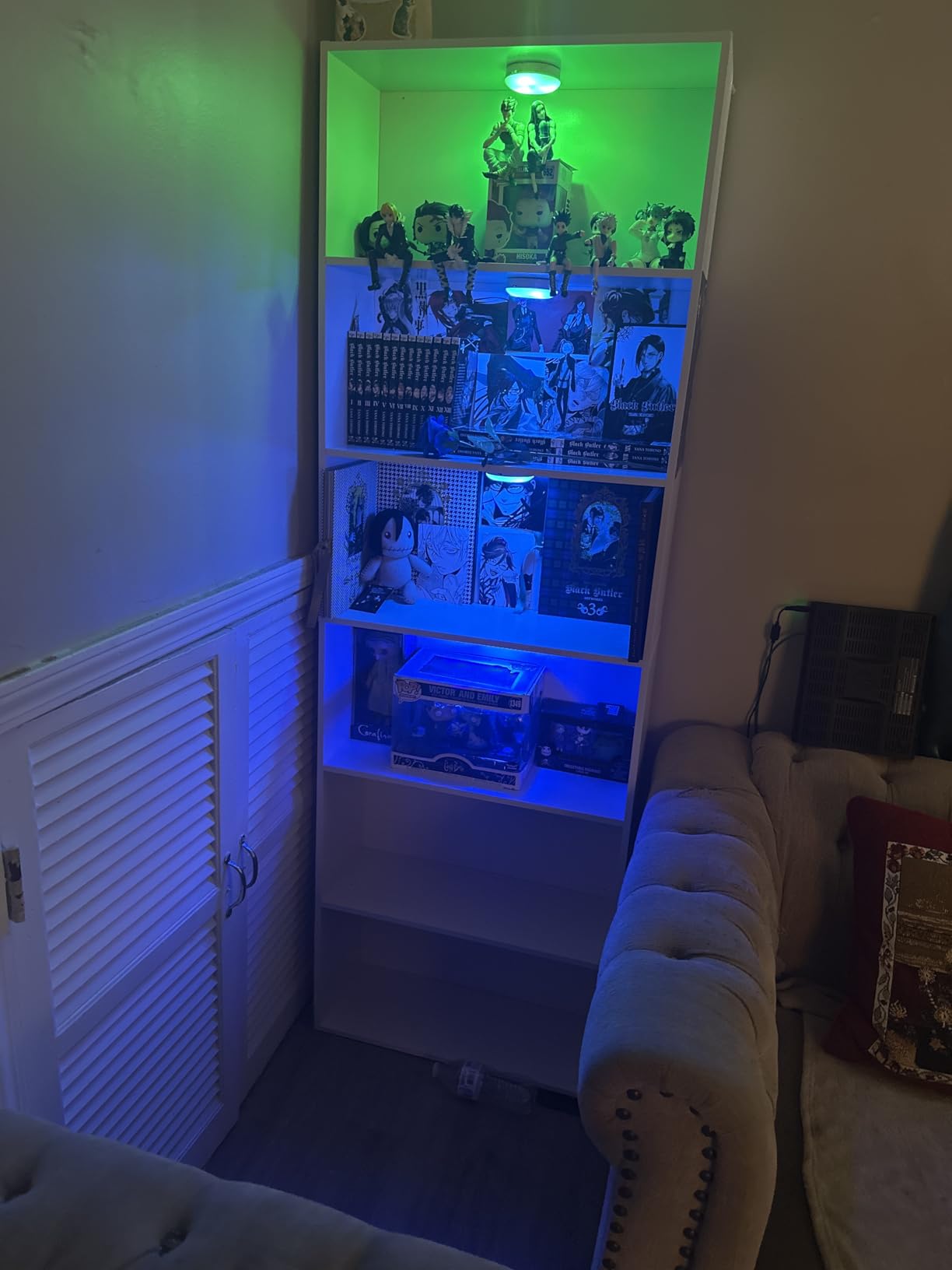 FOTOSOK 6-Tier Open Bookcase and Bookshelf, Freestanding Display Storage Shelves Tall Bookcase for Bedroom, Living Room and Office, Black Customer Review FOTOSOK 6-Tier Open Bookcase and Bookshelf, Freestanding Display Storage Shelves Tall Bookcase for Bedroom, Living Room and Office, Black - Customer Photo 1