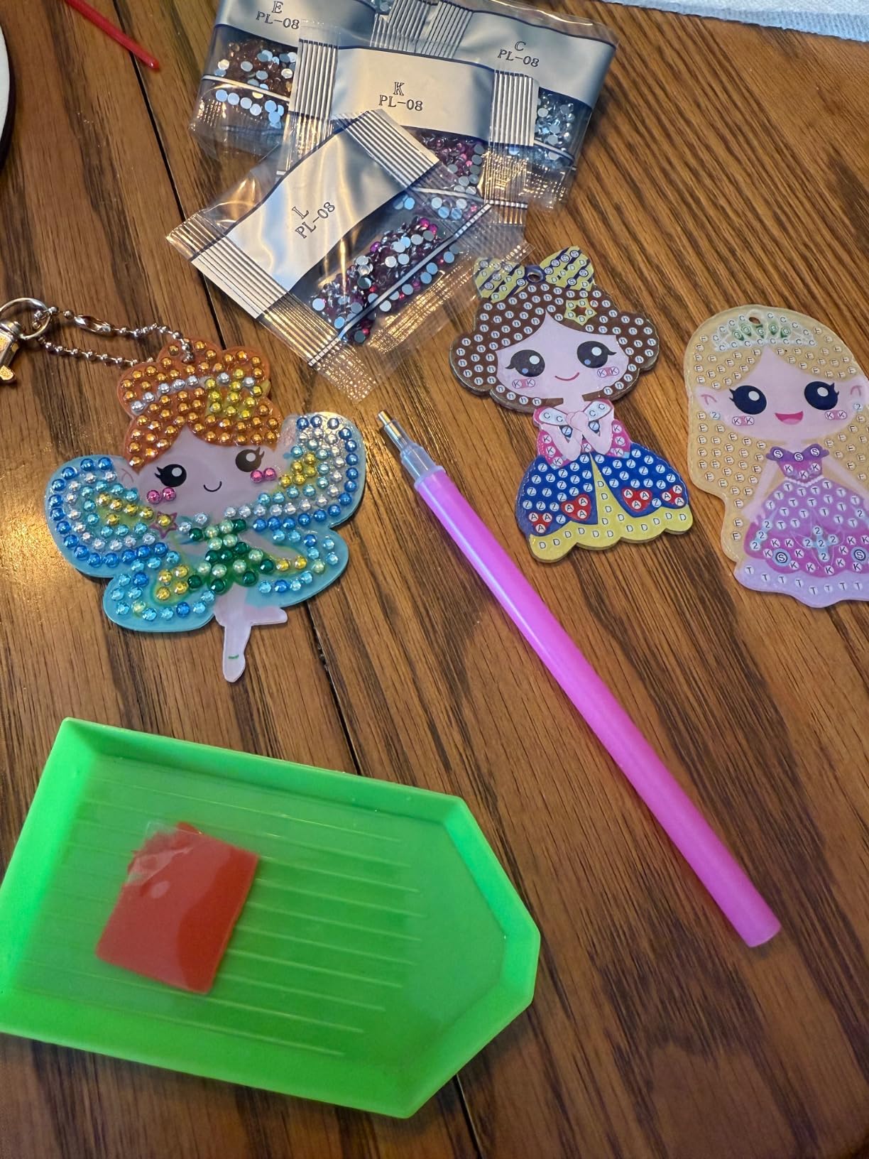 Labeol Arts and Crafts for Kids Ages 8-12 - Creat Your Own GEM Keychains-5D Diamond Art by Numbers GEM Art Kits for Kids Girls Toddler Crafts Age 6-7 6-8 10-12 (Animal) - Customer Photo 2