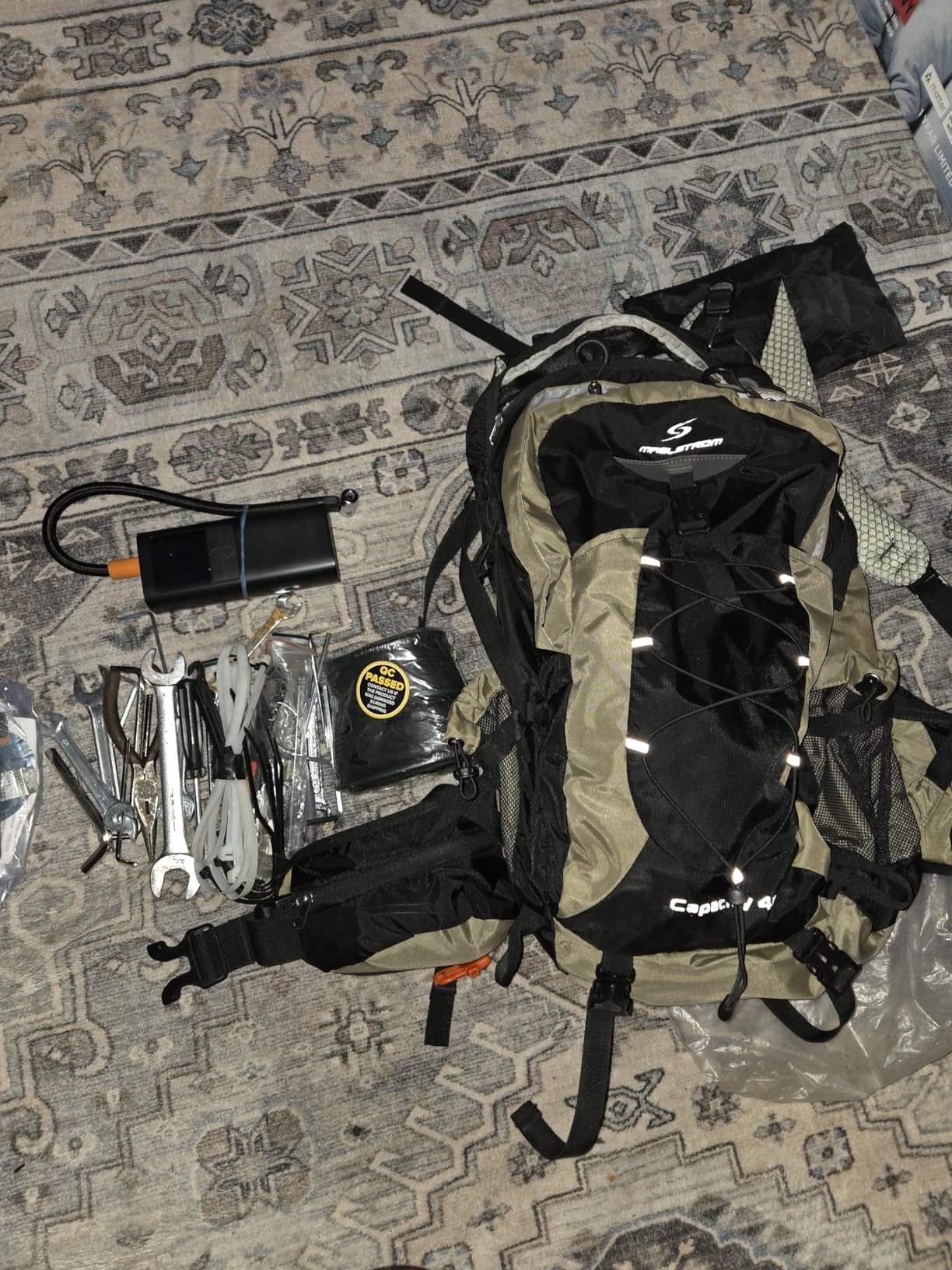 Maelstrom Hiking Backpack,Camping Backpack,40L Waterproof Hiking Daypack with Rain Cover,Lightweight Travel Backpack,Black - Customer Photo 1