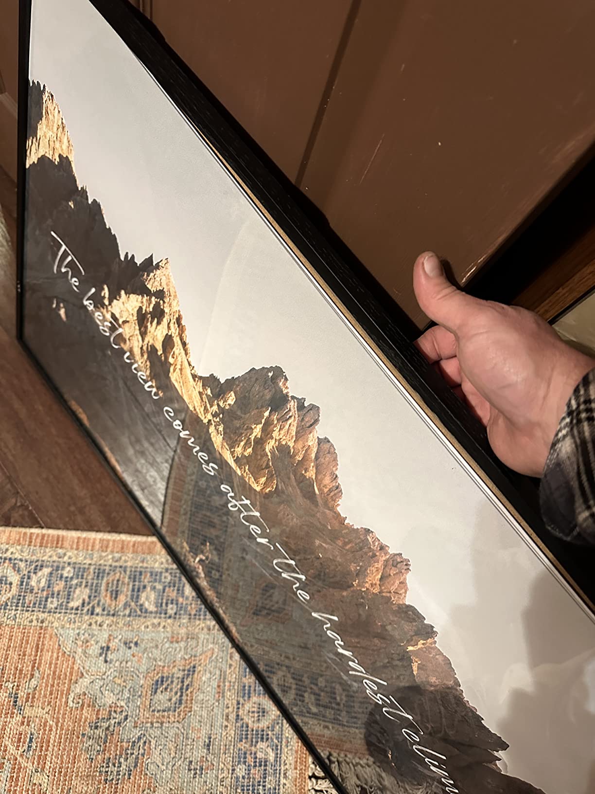 HAUS AND HUES Money Posters for Men - Motivational Posters for Office, Monopoly Wall Art, Inspirational and Workplace Posters 1 Million Per Year Art Print Individual (Framed Beige 16x20) - Customer Photo 1