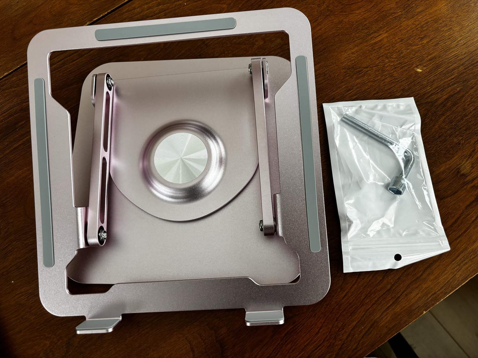 Laptop Stand for Desk, Adjustable Computer Stand with 360° Rotating Base, Ergonomic Laptop Riser for Collaborative Work, Foldable & Portable Laptop Stand, fits for All 10-16