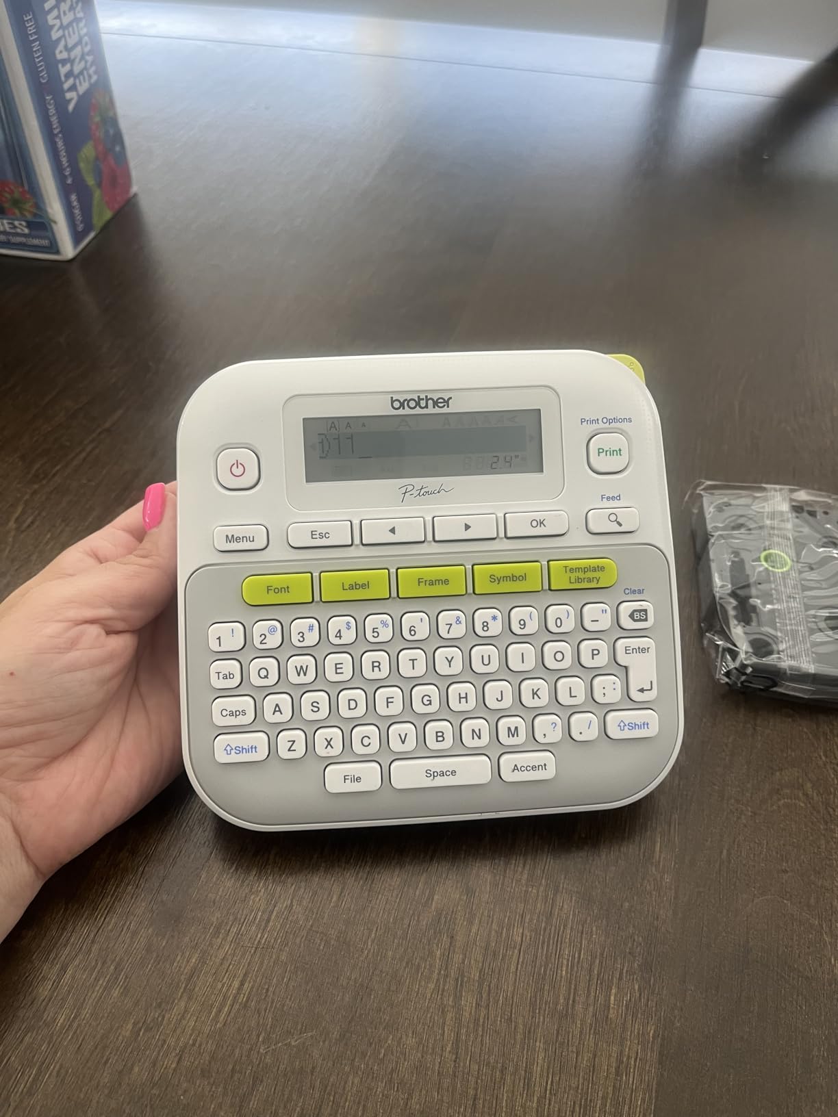 Brother P-Touch, PTD210, Easy-to-Use Label Maker Bundle (4 Label Tapes Included), White, Small Customer Review Brother P-Touch, PTD210, Easy-to-Use Label Maker Bundle (4 Label Tapes Included), White, Small - Customer Photo 1