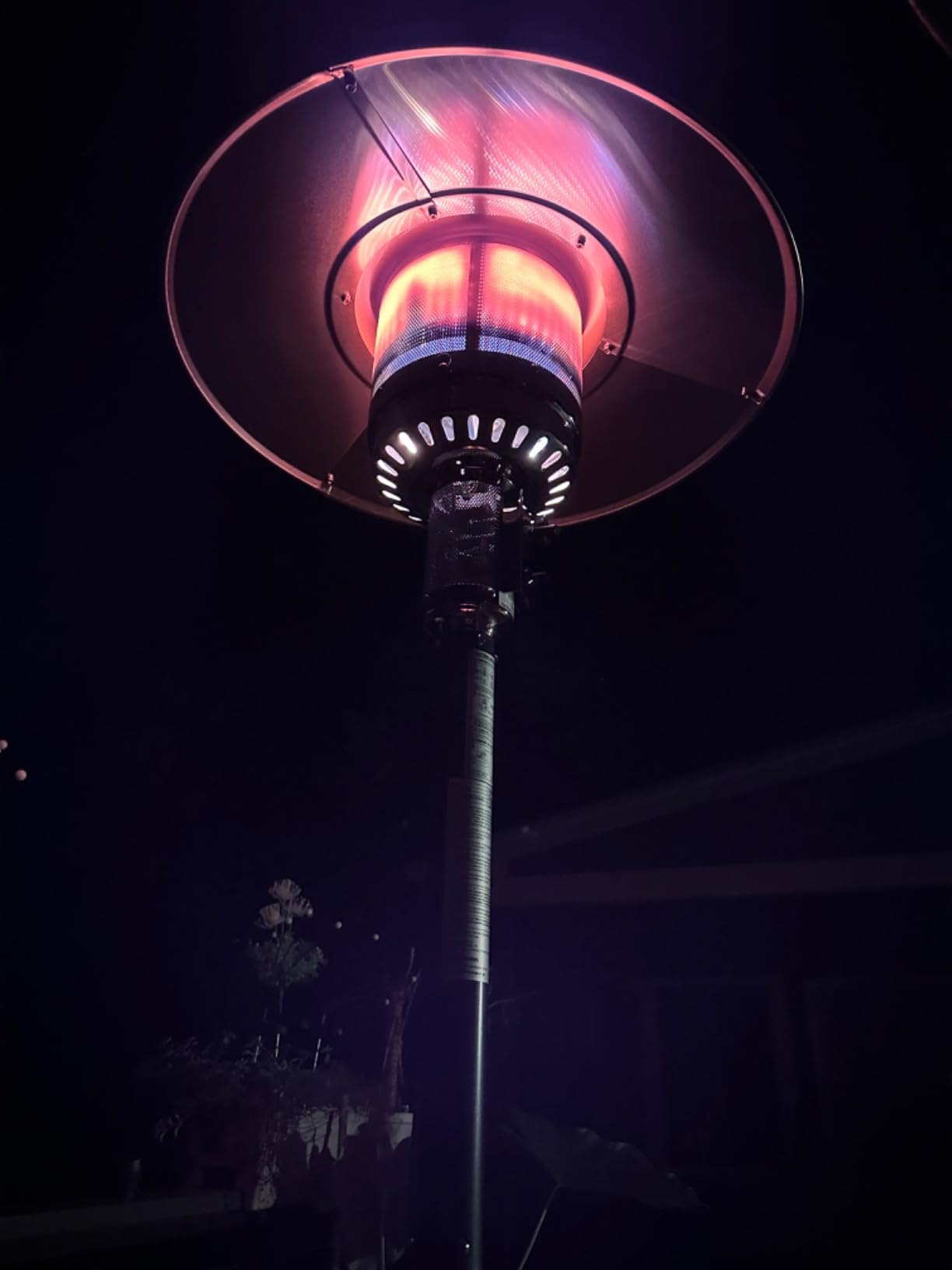 EAST OAK 50,000 BTU Patio Heater with Sand Box, Table Design, Double-Layer Stainless Steel Burner, Wheels, Triple Protection System, Outdoor Heater for Home and Residential, Polar Night - Customer Photo 2