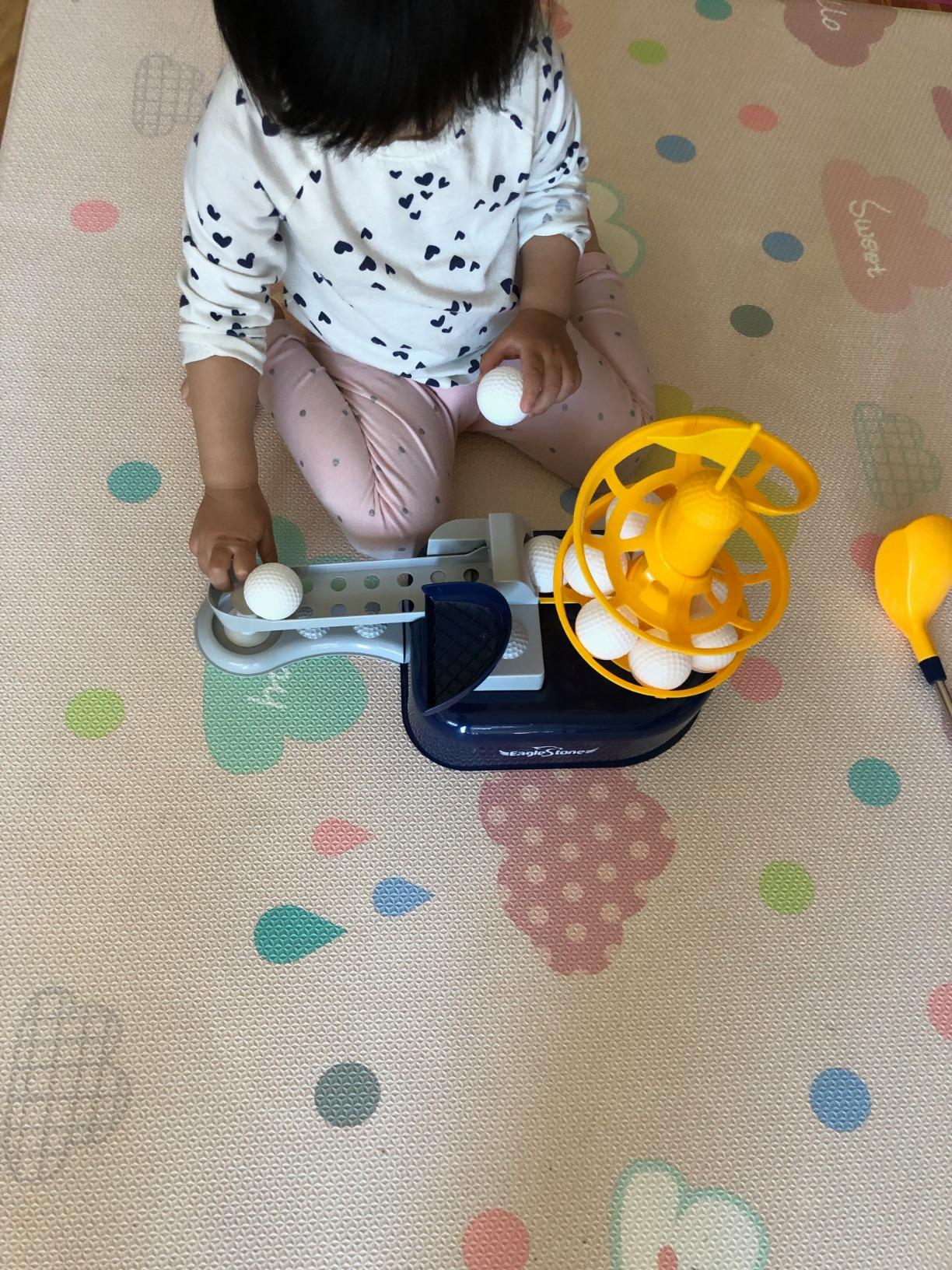 EagleStone Kids Golf Set with Hat, Golf Toy Set W/ 15pcs Training Golf Balls - Customer Photo 2