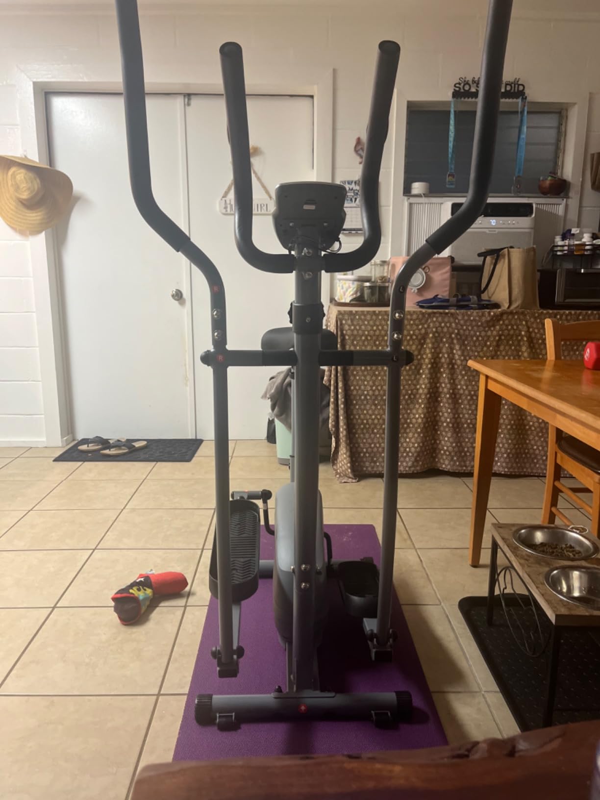 Sunny Health & Fitness Essential Smart 2-in-1 Cross Trainer Elliptical Bike, Magnetic Training Machine for Adult/Seniors Home Gym Cardio Exercises, Free SunnyFit App Bluetooth Connection - SF-E322004 - Customer Photo 3