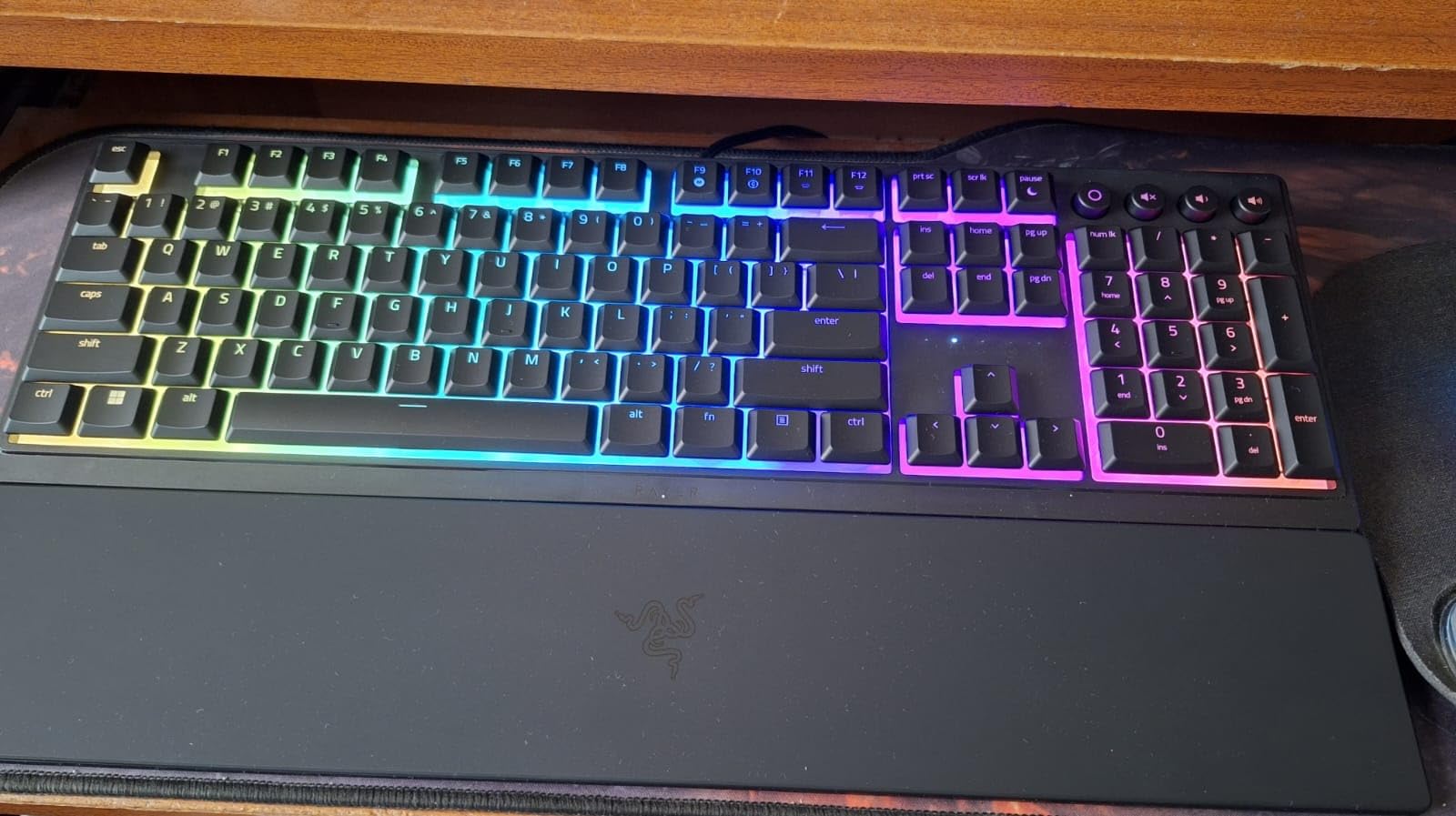 Ornata V3 Gaming Keyboard: Low Profile Keys - Mecha Membrane Switches - UV Coated Keycaps - Backlit Media Keys - 10 Zone RGB Lighting - Spill Resistant - Magnetic Wrist Wrest - Snap Tap - Customer Photo 2