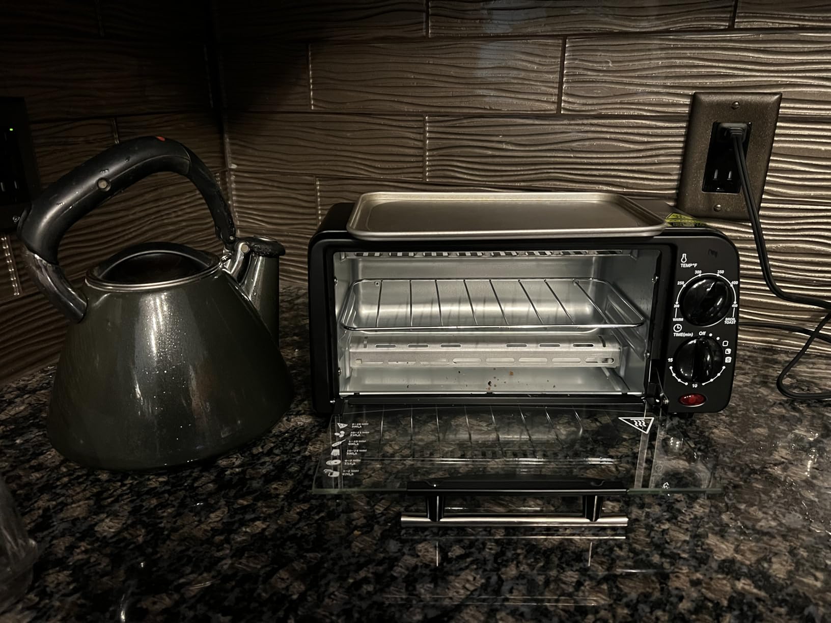 Elite Gourmet ETO236 Personal Compact 2 Slice Countertop Toaster Oven with 15 Minute Timer & Adjustable Temperature, Bake, Broil, & Toast, Black customer photo 1