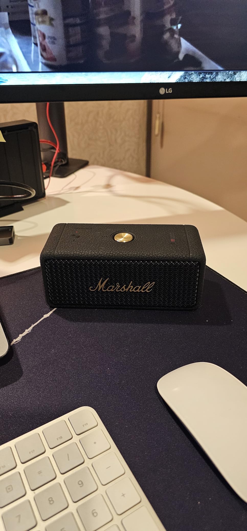 Marshall Emberton II Portable Bluetooth Speaker, Black & Brass - Customer Photo 3