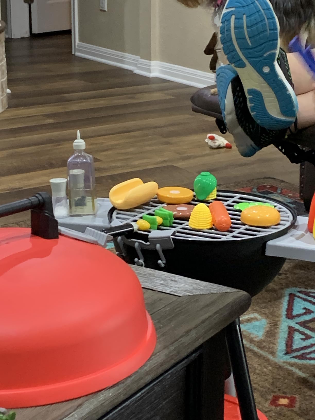 JOYIN 34 PCS Kitchen Toy Set, BBQ Play Grill, Cooking Toy Set - Customer Photo 2