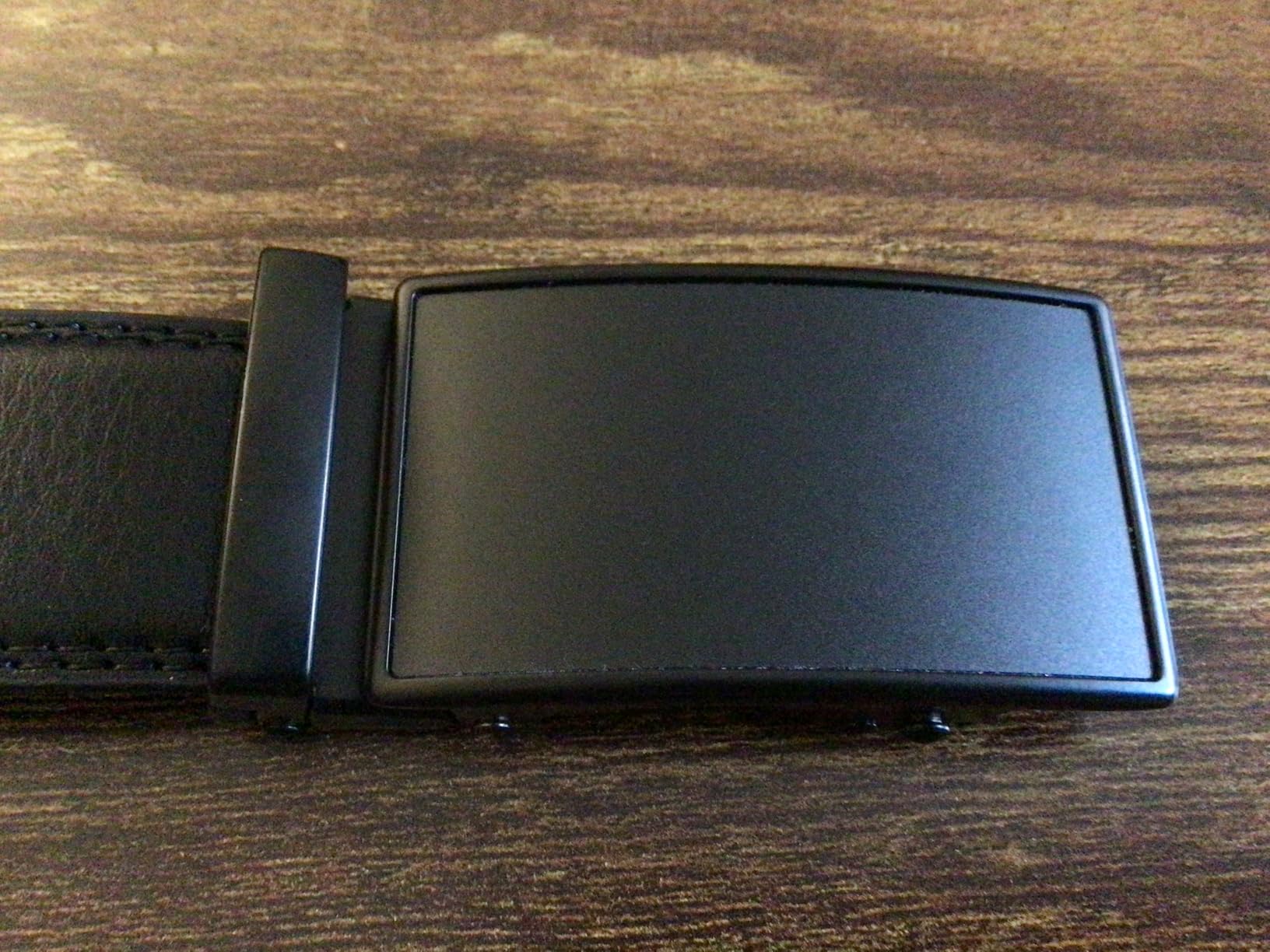 BOSTANTEN Mens Belt Leather Ratchet Belt For Men Dress and Casual with Adjustable Buckle, Trim to Fit - Customer Photo 2