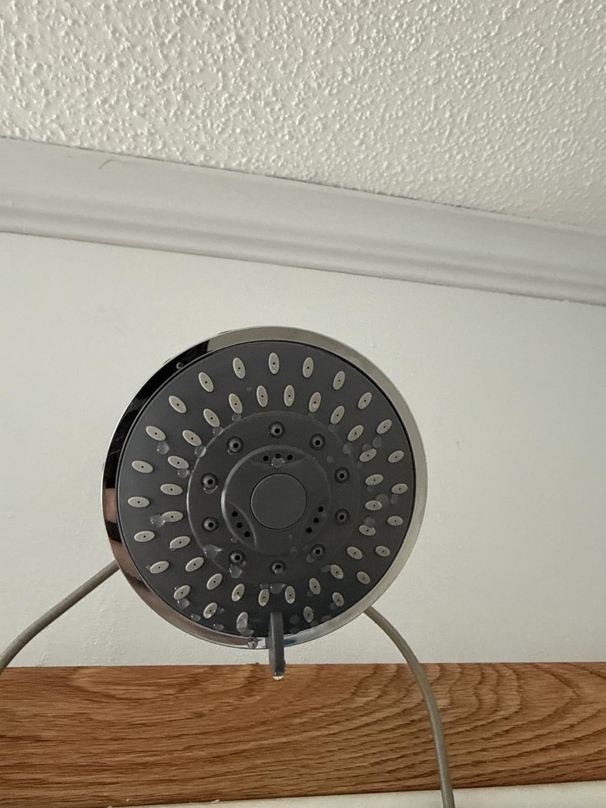 High Pressure Shower Head 5 Settings Fixed Showerhead 4 Inch High Flow Bathroom Showerhead with Adjustable Brass Ball Joint for Luxury Shower Experience Even at Low Water Pressure - Customer Photo 2