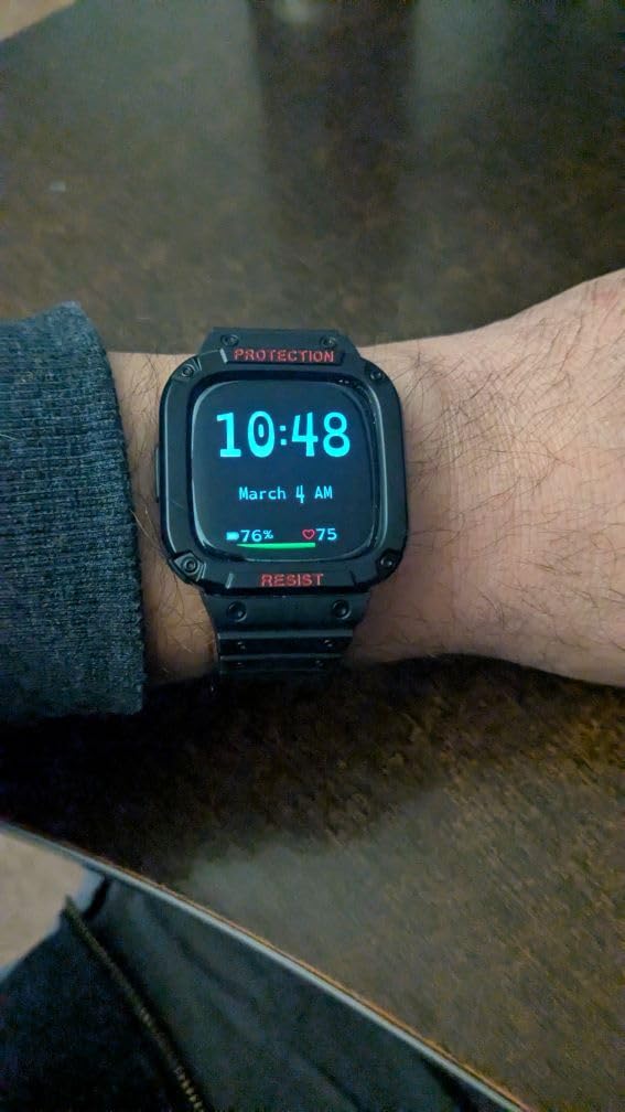 Fitbit Sense 2 Advanced Health and Fitness Smartwatch with Tools to Manage Stress and Sleep, ECG App, SpO2, 24/7 Heart Rate and GPS, Blue Mist/Pale Gold, One Size (S & L Bands Included) - Customer Photo 3