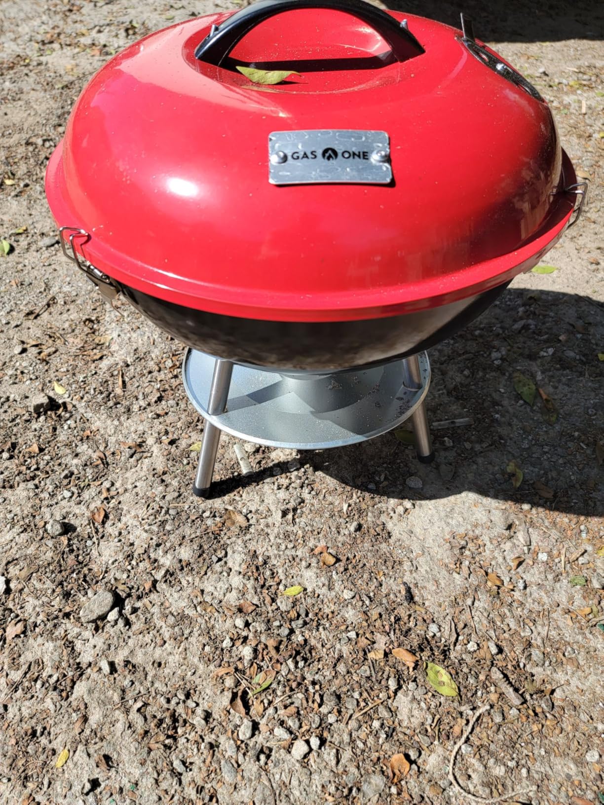 Gas One - 14-inch Portable Barbecue Grill with 3-Point Locking Lid for Heat Preservation customer photo 1