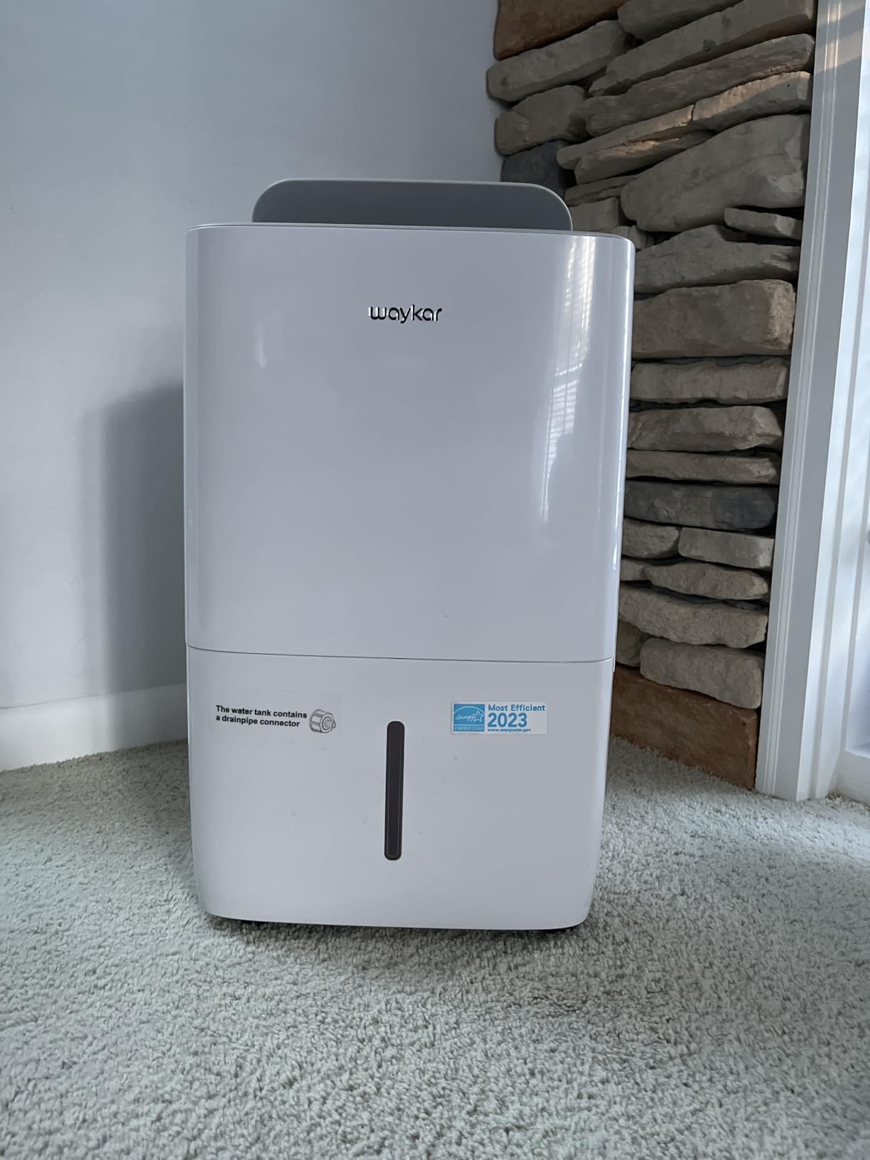Waykar 80 Pints 2025 Energy Star Dehumidifier for Spaces up to 5,000 Sq. Ft for Basement and Home, Large Room with Drain Hose and 1.14 Gallons Water Tank - Customer Photo 1