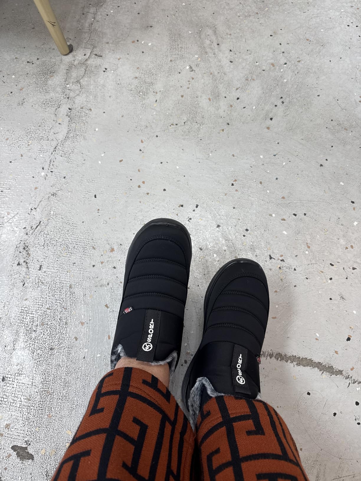 SHIBEVER Womens Winter Snow Boots: Women Ankle Booties Warm Fur Lined Waterproof Insulated Slip On Outdoor Shoes Customer Review SHIBEVER Womens Winter Snow Boots: Women Ankle Booties Warm Fur Lined Waterproof Insulated Slip On Outdoor Shoes - Customer Photo 2