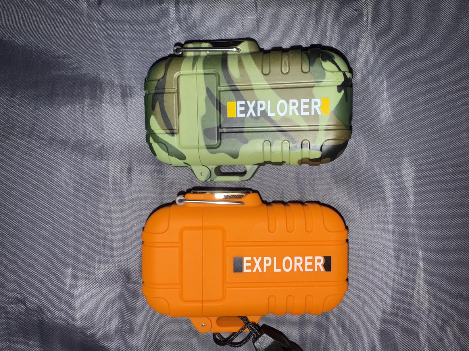 2 Pack Waterproof Lighter Outdoor Windproof Torch Lighters Dual Arc Butane Electric Lighters USB Rechargeable Lighters Flameless Plasma Lighter Camping Hiking Adventure Survival Tactical Gear - Customer Photo 1