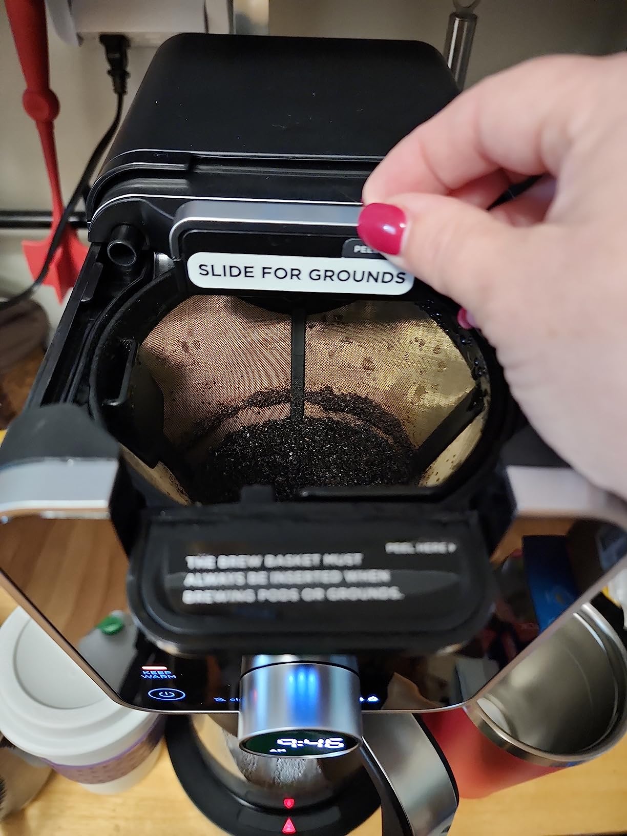 Ninja Hot and Iced Coffee Maker, Single Serve Coffee Maker and Drip Coffee Machine, DualBrew Pro Specialty 12-Cup with K-Cup Combo, Includes Permanent Filter, CFP307 - Customer Photo 1