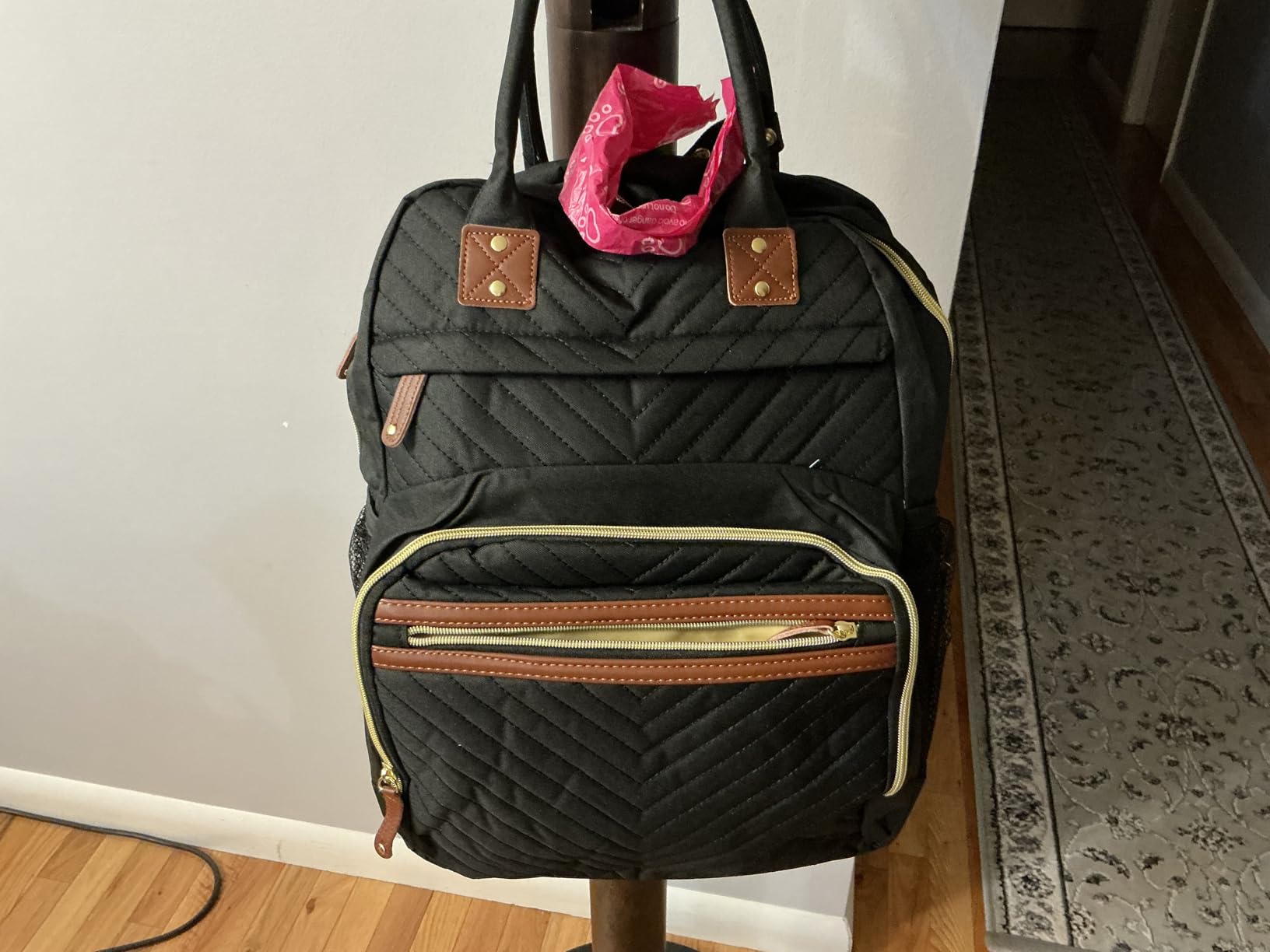 Diaper Bag Backpack for Women Large Capacity with Insulated Pockets Multifunctional Diaper Bags For Baby Girl Boy Waterproof Baby Bags For Mama Maternity Travel Bag Black - Customer Photo 1