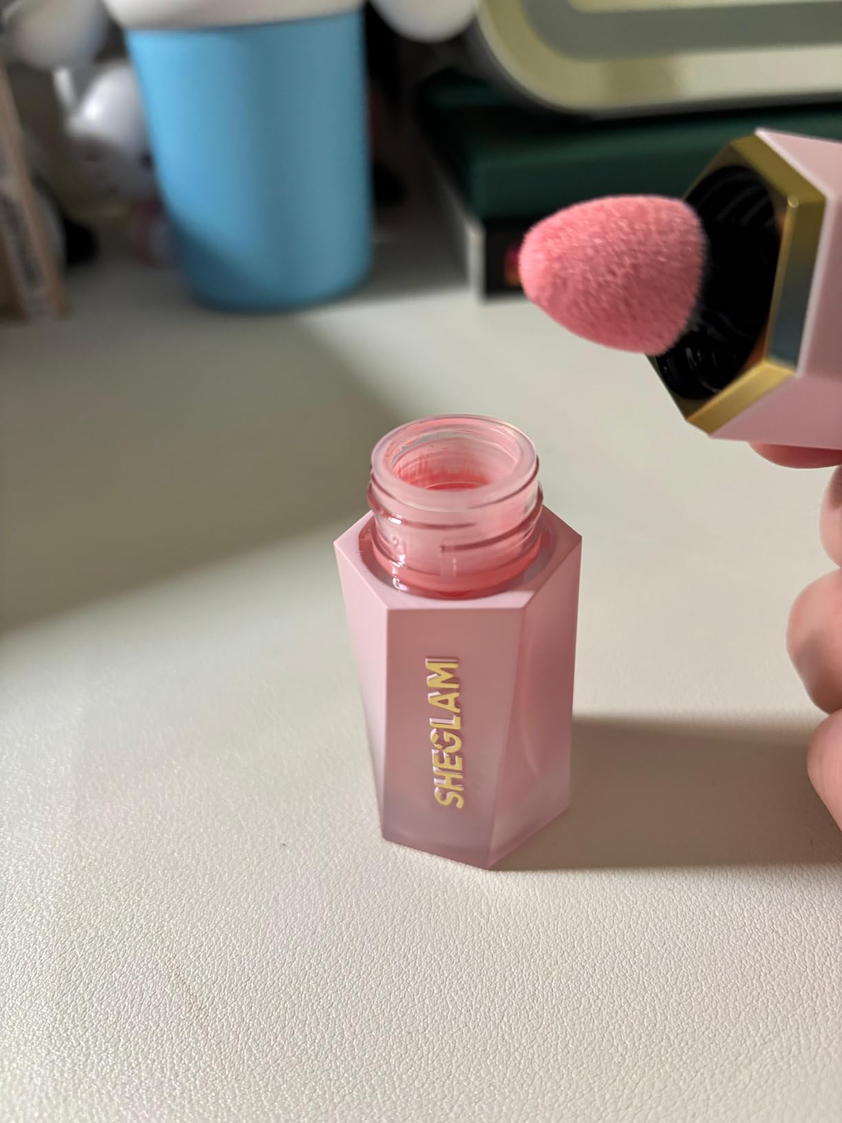 SHEGLAM Color Bloom Liquid Blush Makeup for Cheeks Matte Finish - Love Cake - Customer Photo 1