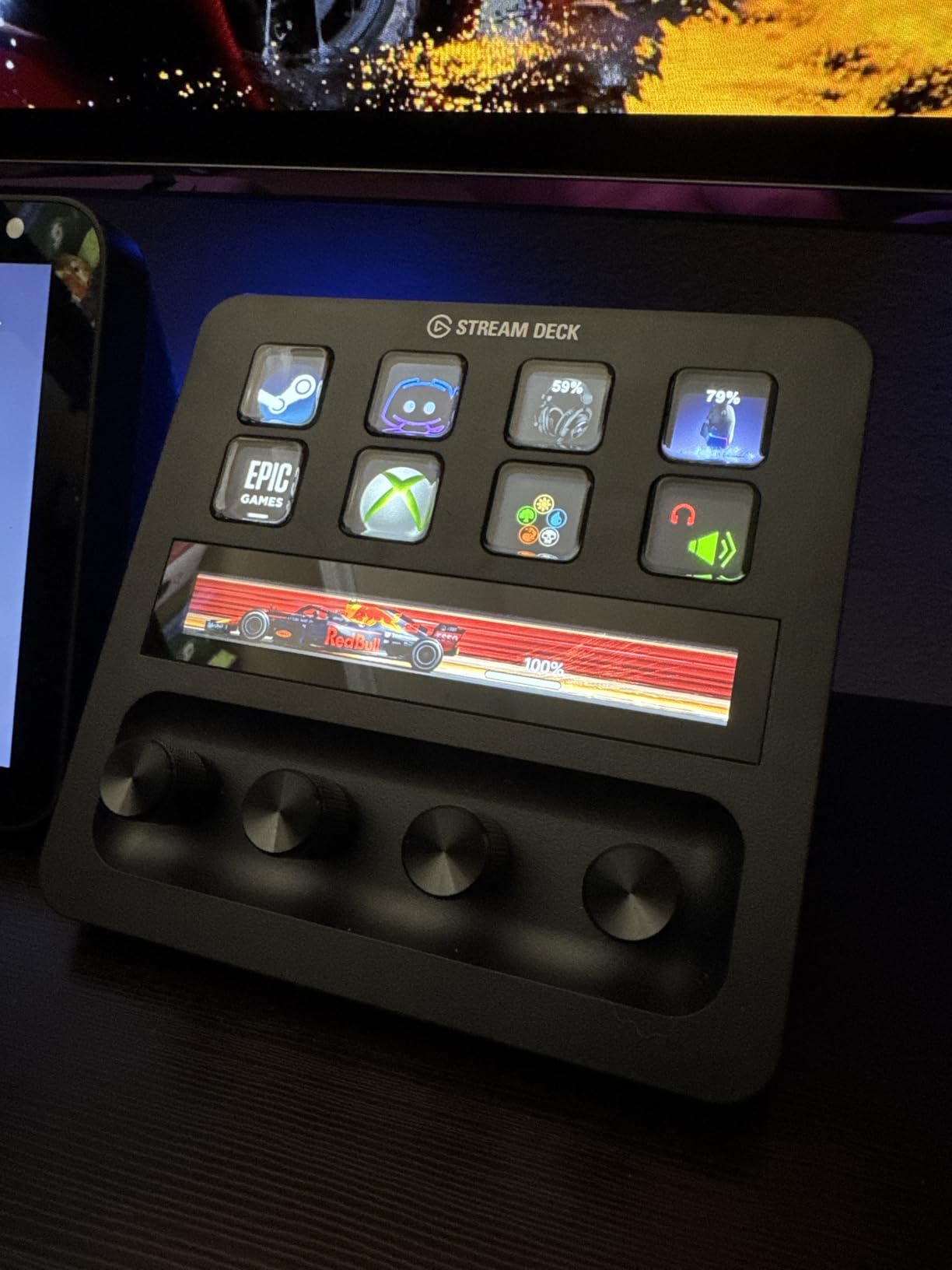 Elgato Stream Deck +, Audio Mixer, Production Console and Studio Controller for Content Creators, Streaming, Gaming, with customizable touch strip dials and LCD keys, works with Mac and PC - Customer Photo 1