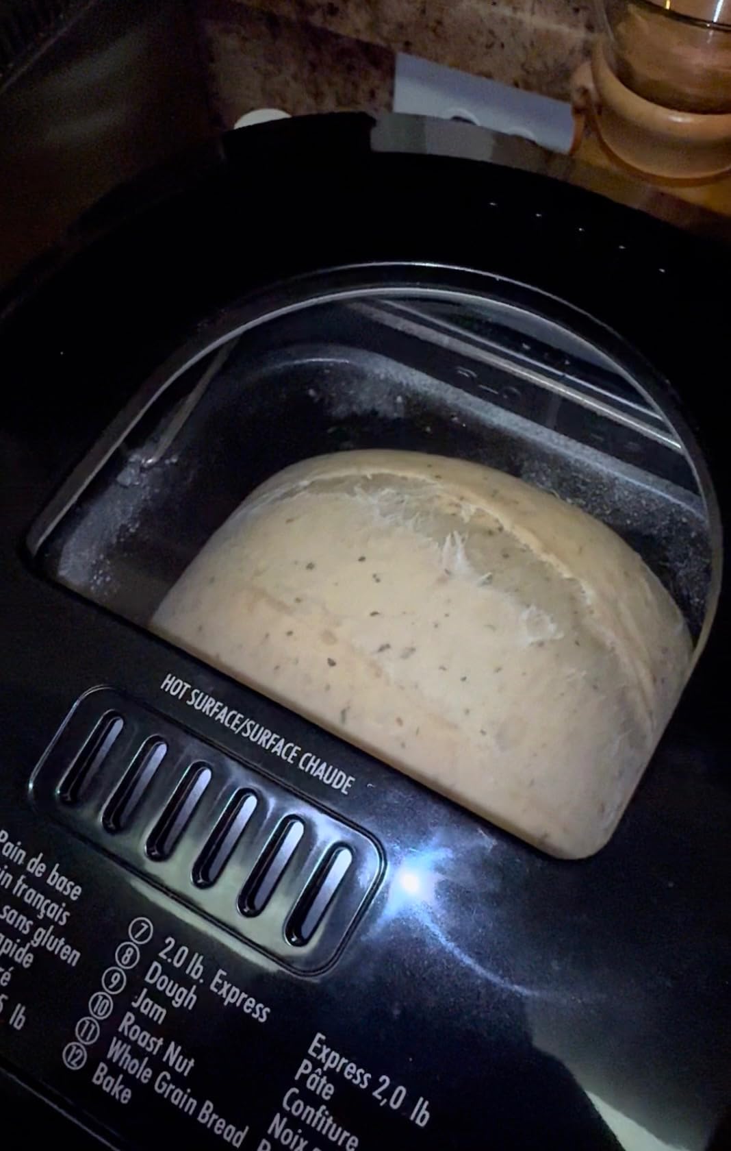 Hamilton Beach Automatic Bread Maker Machine, Digital, Programmable, 12 Settings + Gluten Free, PFAS-Free Nonstick Pan + Kneading Paddle, 2 lb Capacity, Black - Customer Photo 1