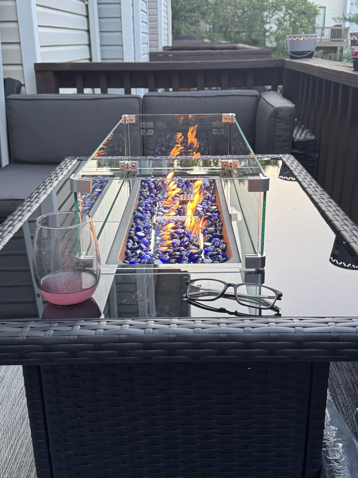 8 Pieces Patio Furniture Set with 44